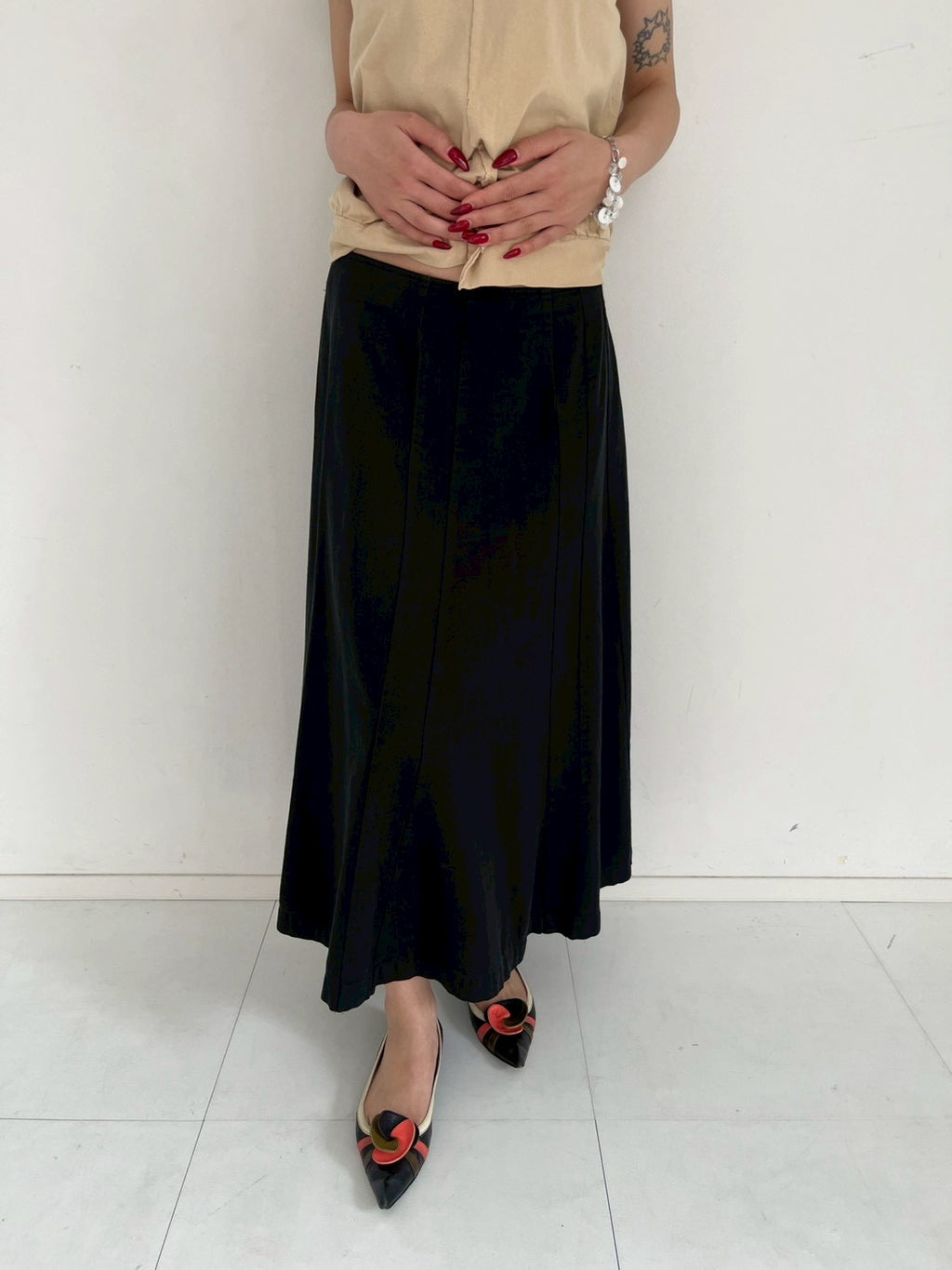 tricot COMME des GARCONS maxi skirt