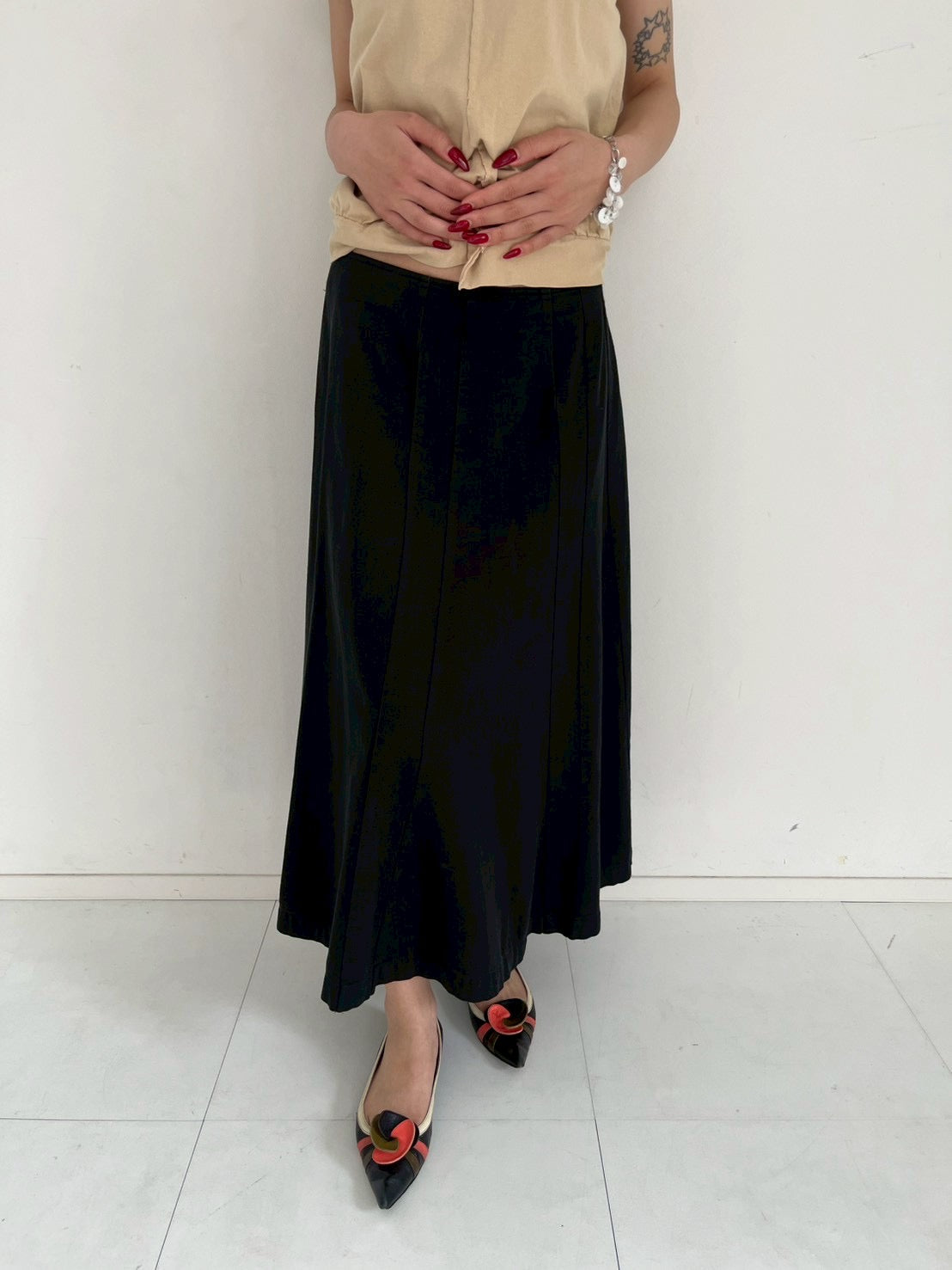 tricot COMME des GARCONS maxi skirt