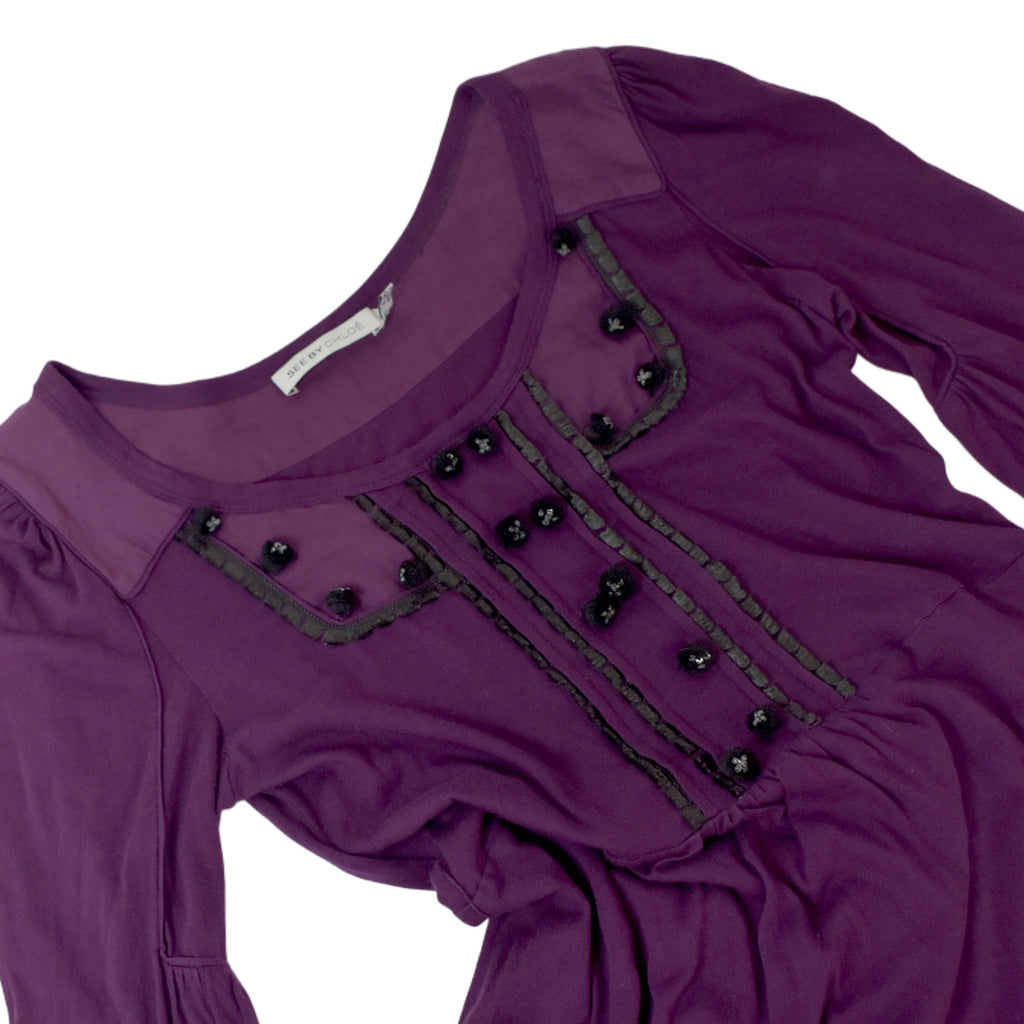 see by chloe purple dress