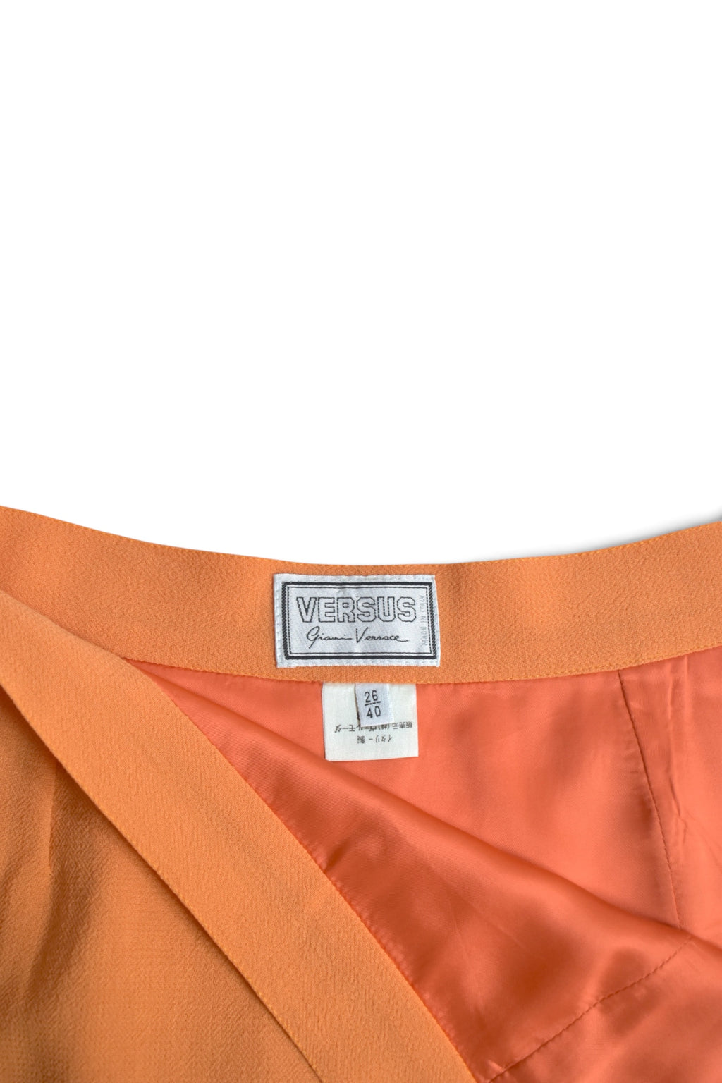 VERSUS orange tight skirts