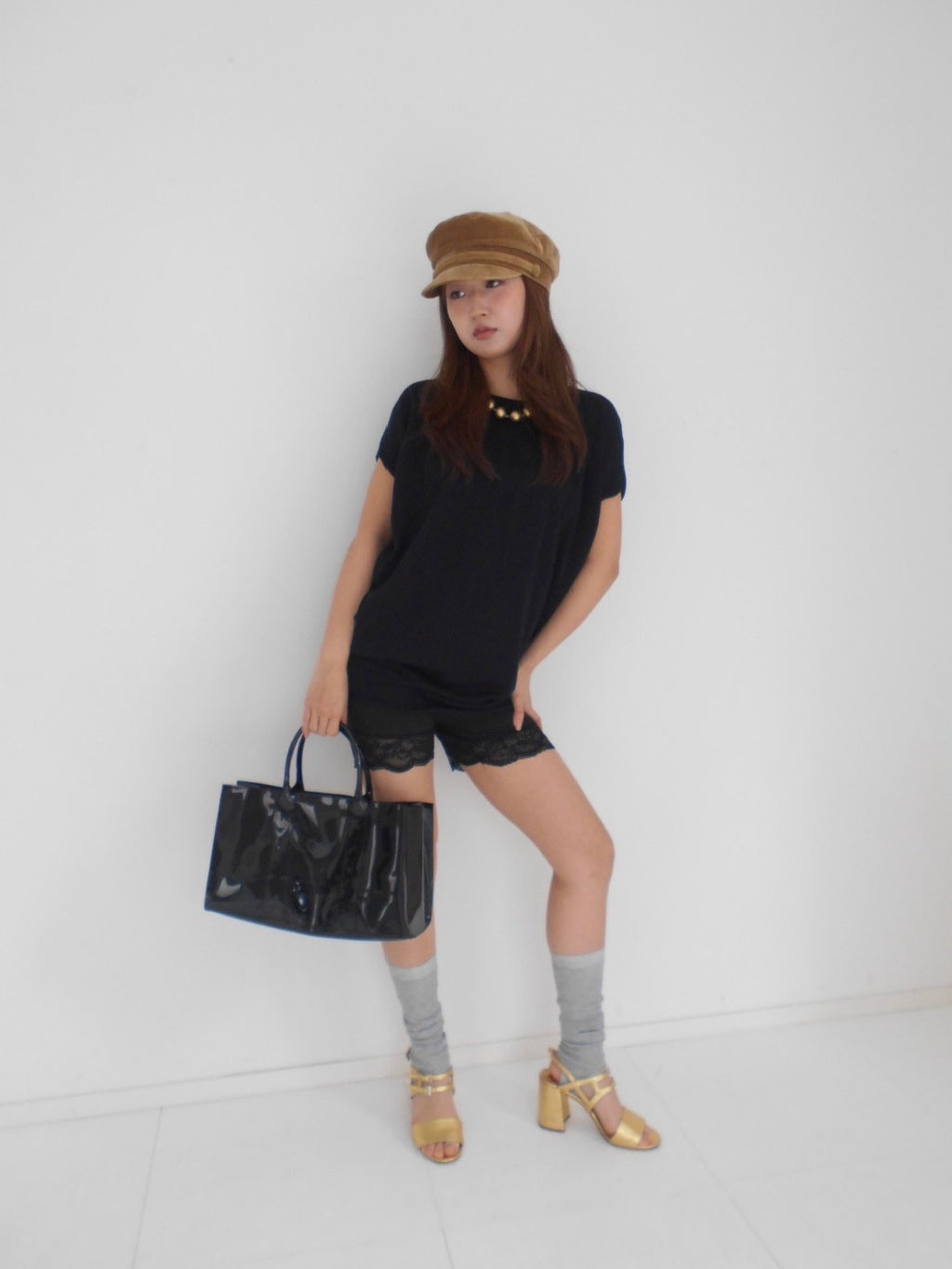 MIU MIU black cocoon top