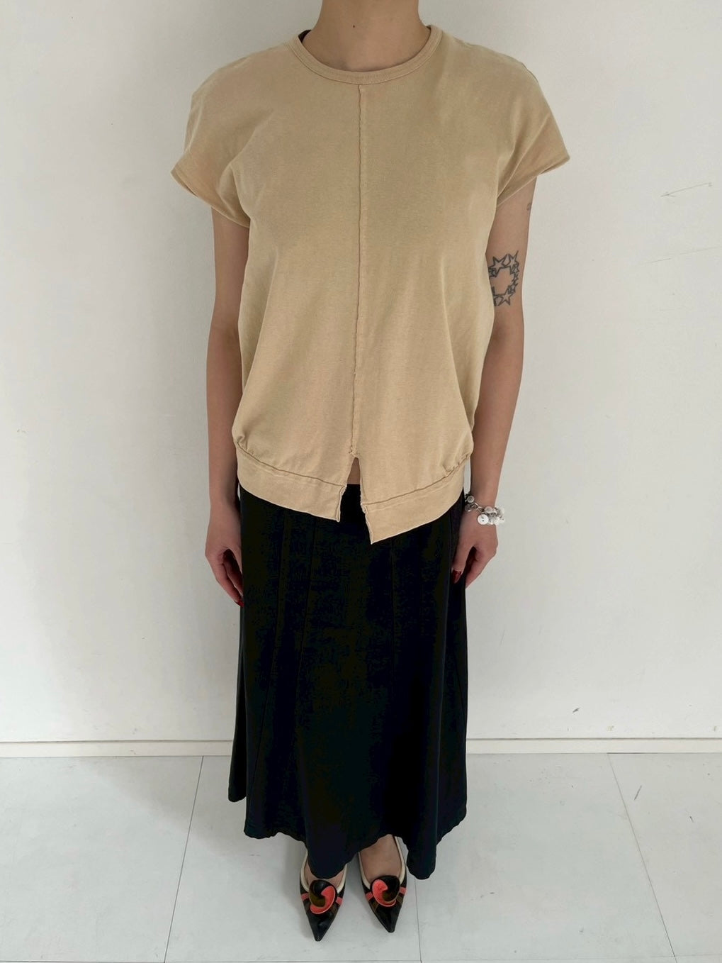 tricot COMME des GARCONS maxi skirt
