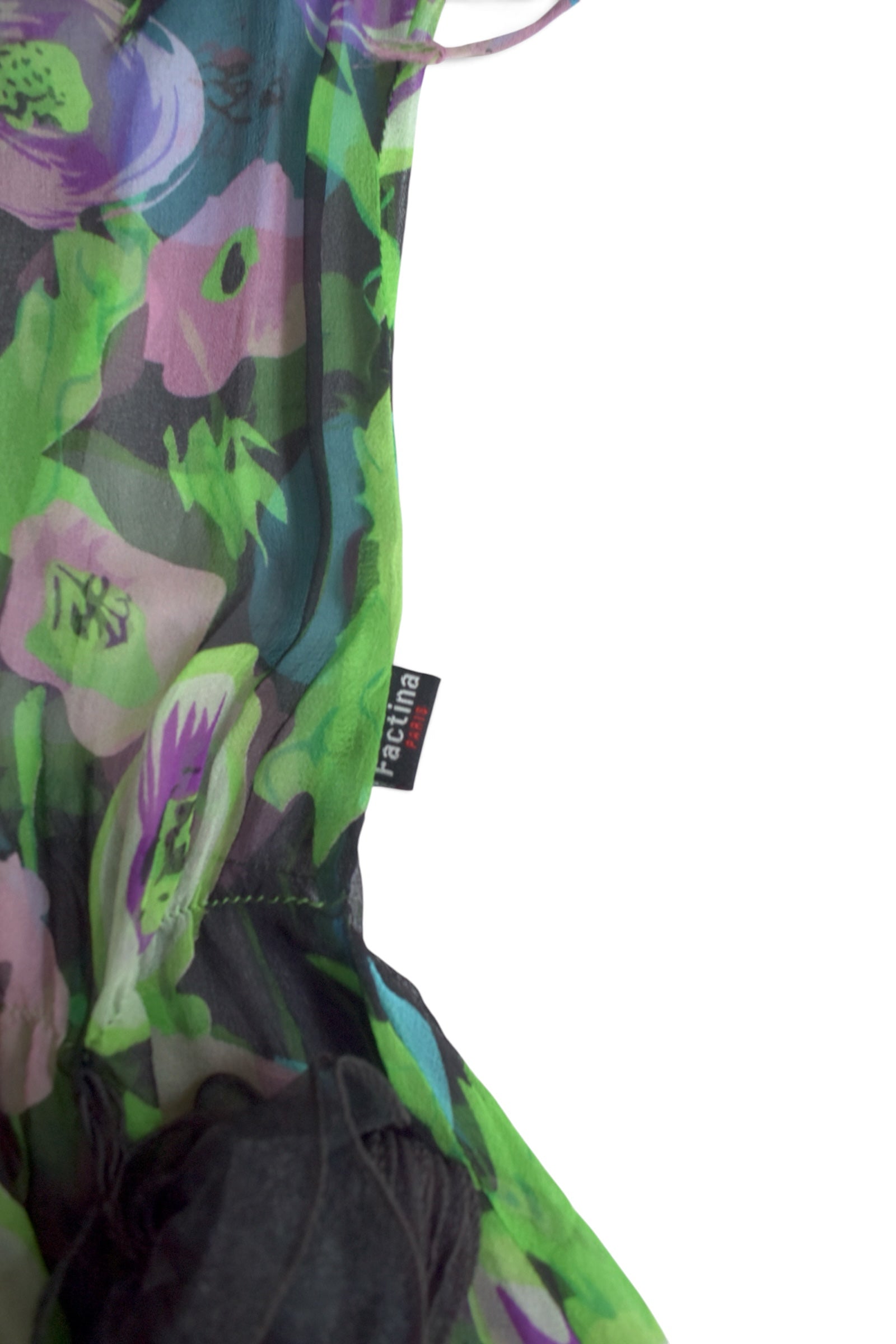 flower sheer tunic top