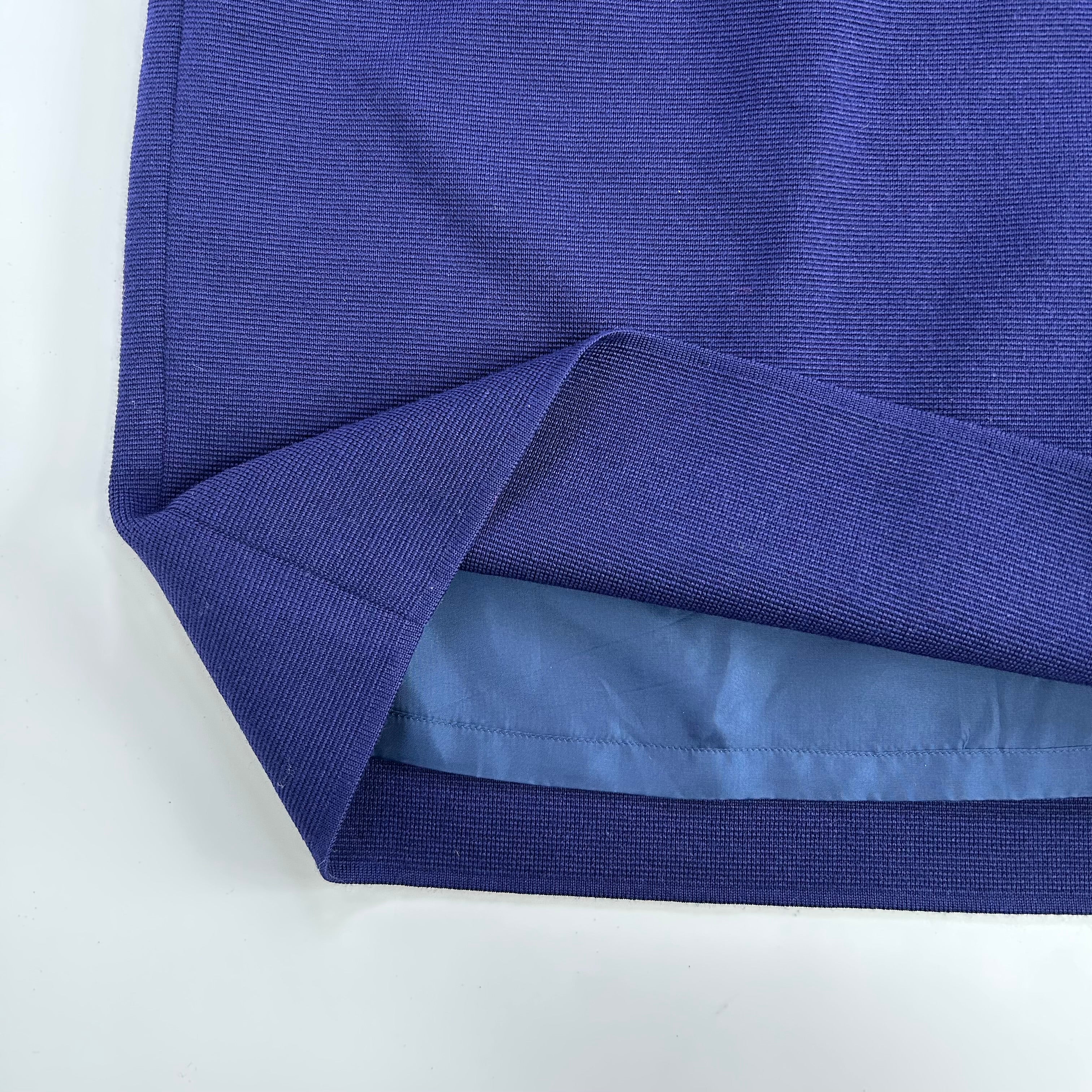 YSL navy knit skirt