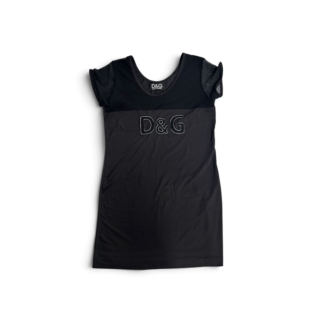 D&G black logo dress