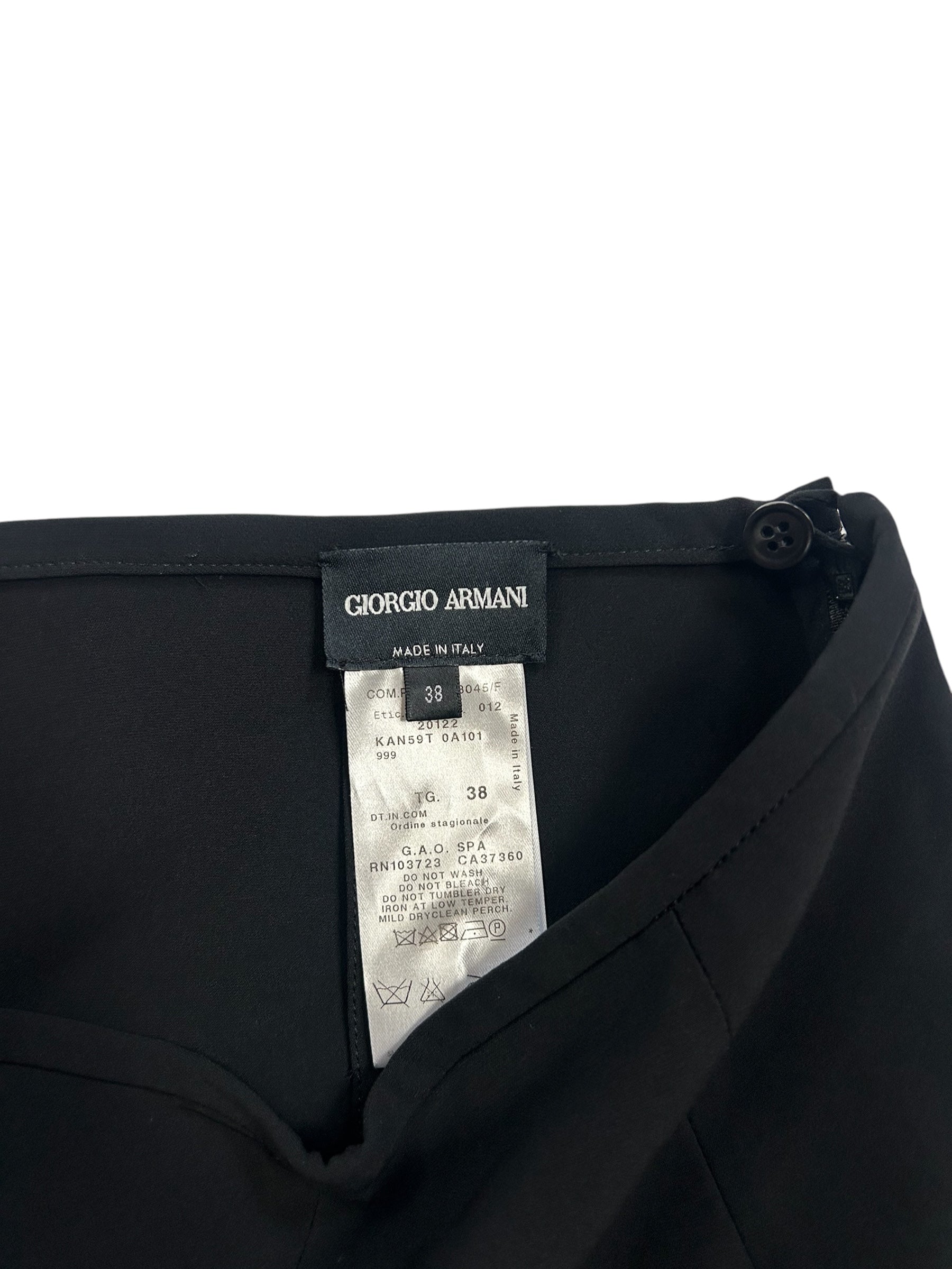 GIORGIO ARMANI black flare skirt