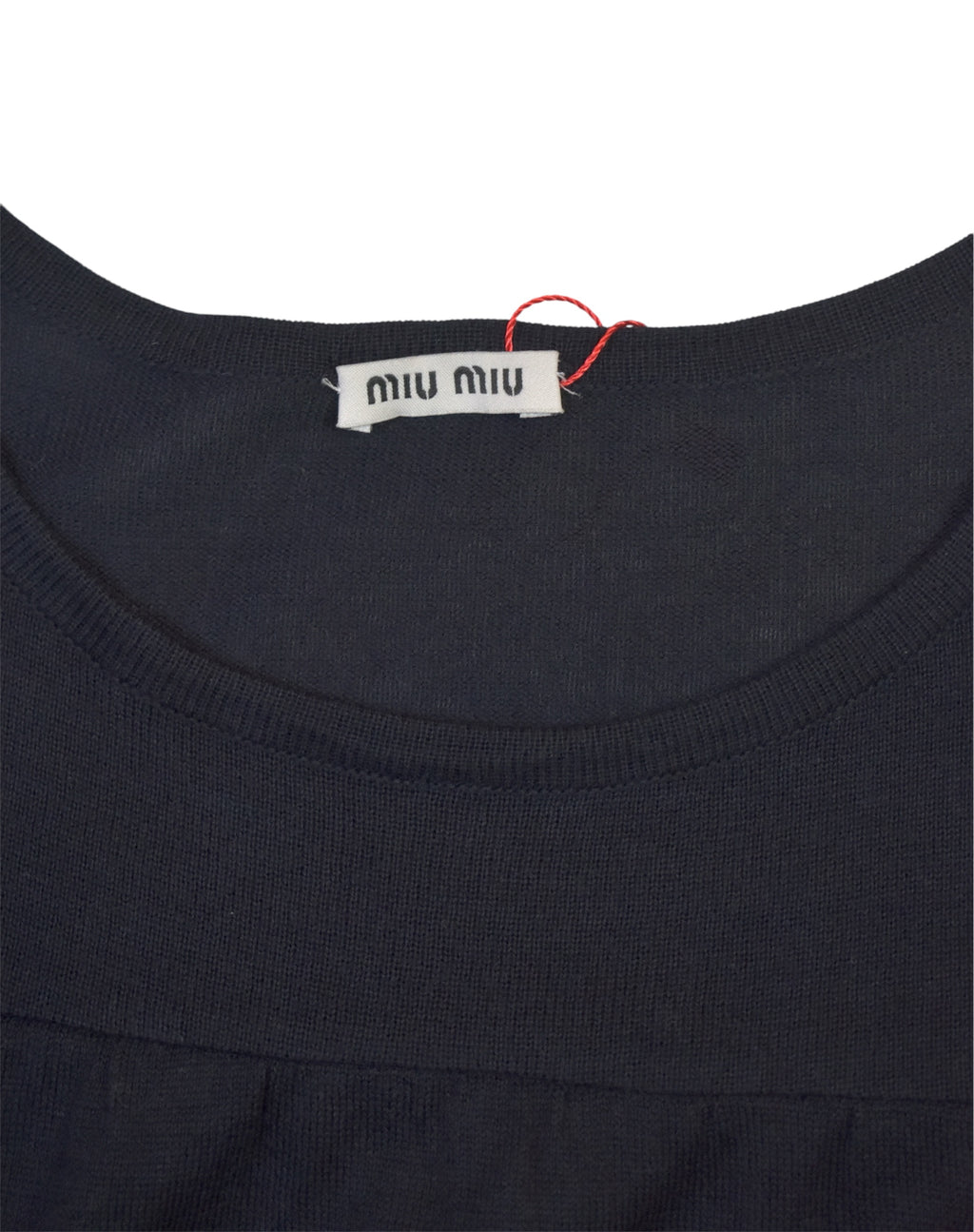 MIU MIU black cocoon top