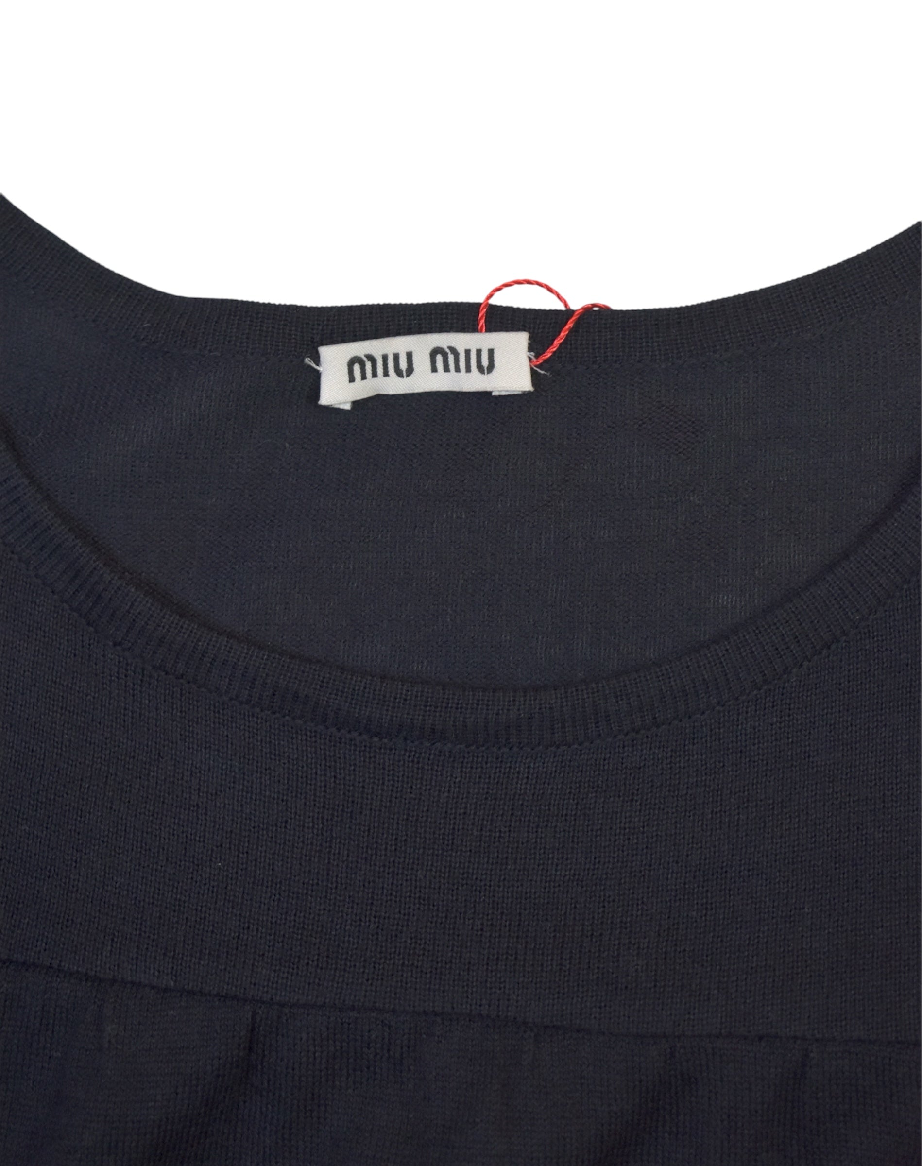 MIU MIU black cocoon top