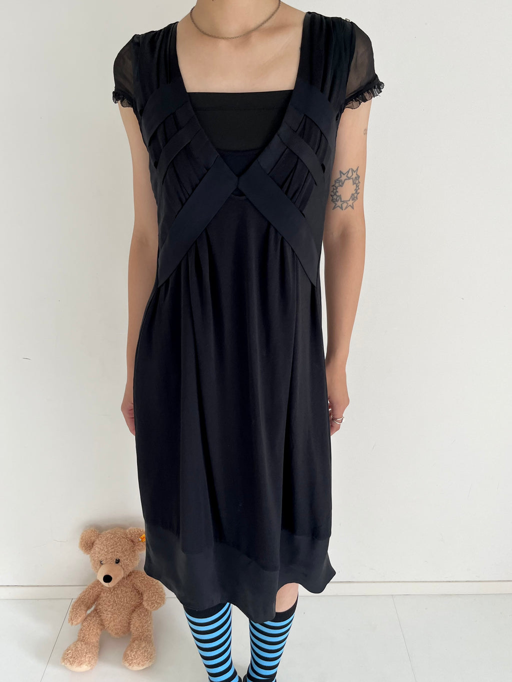 SPORTS MAX cocoon black dress