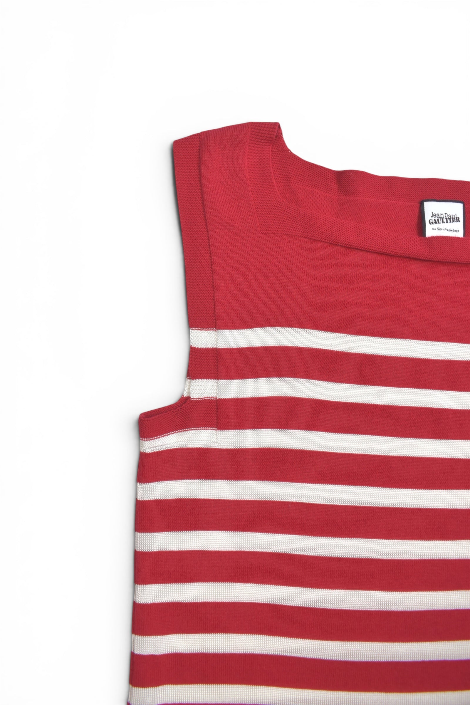 Jean-Paul Gaultier border tank top