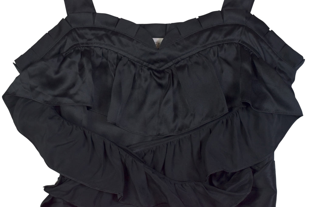See by Chloe black frill top