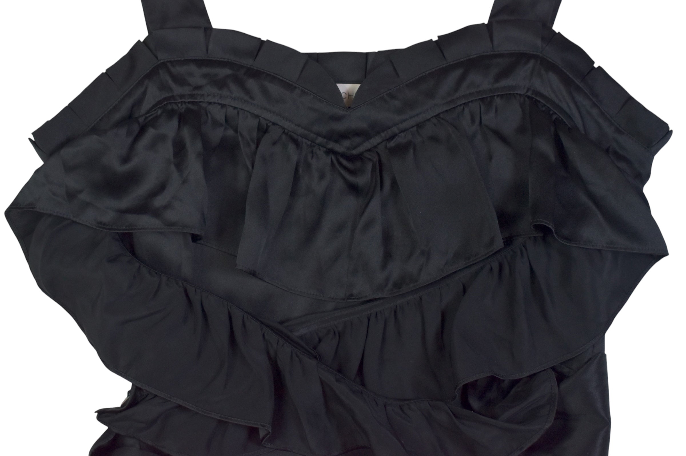 See by Chloe black frill top