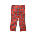 Burberry plaid red pants