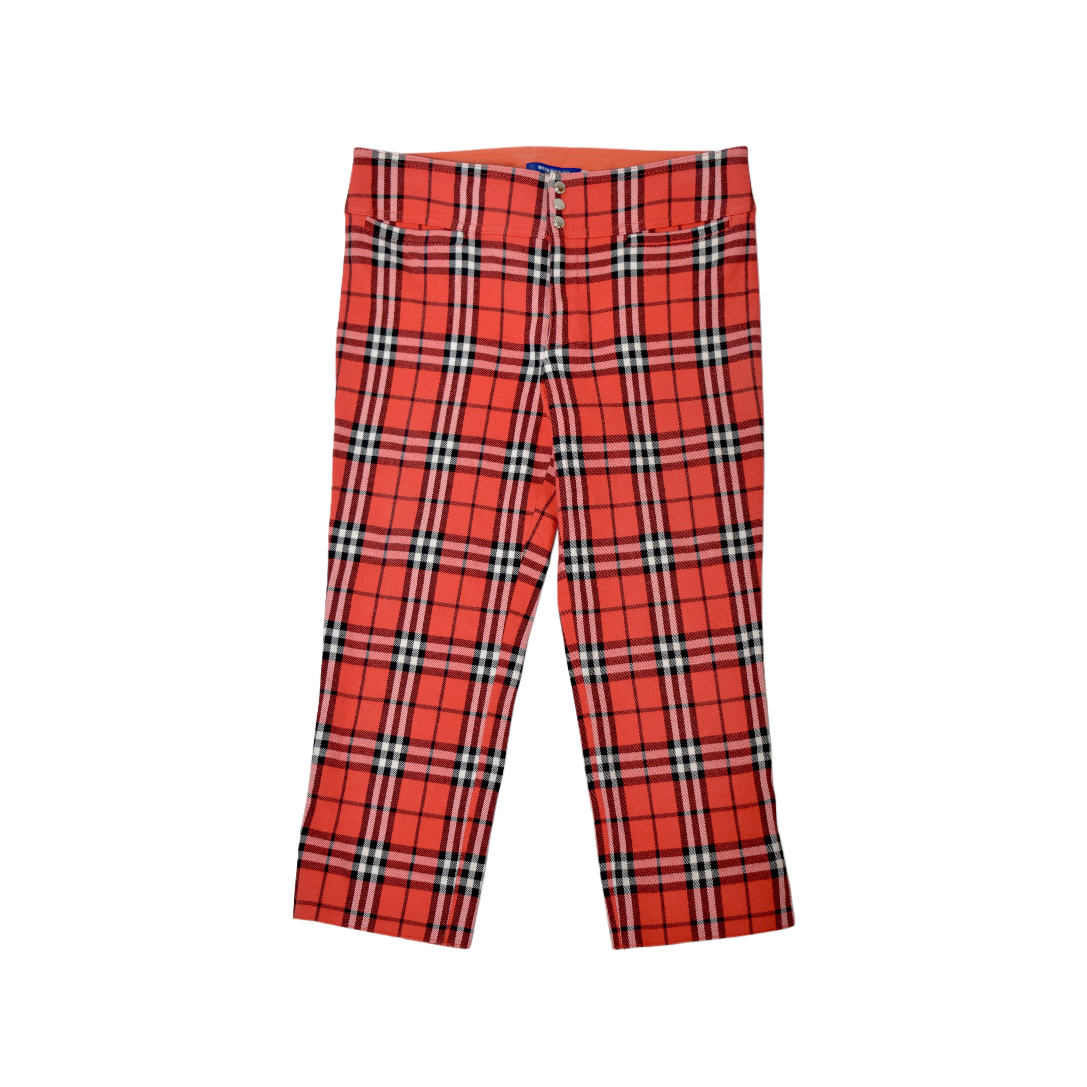 Burberry plaid red pants