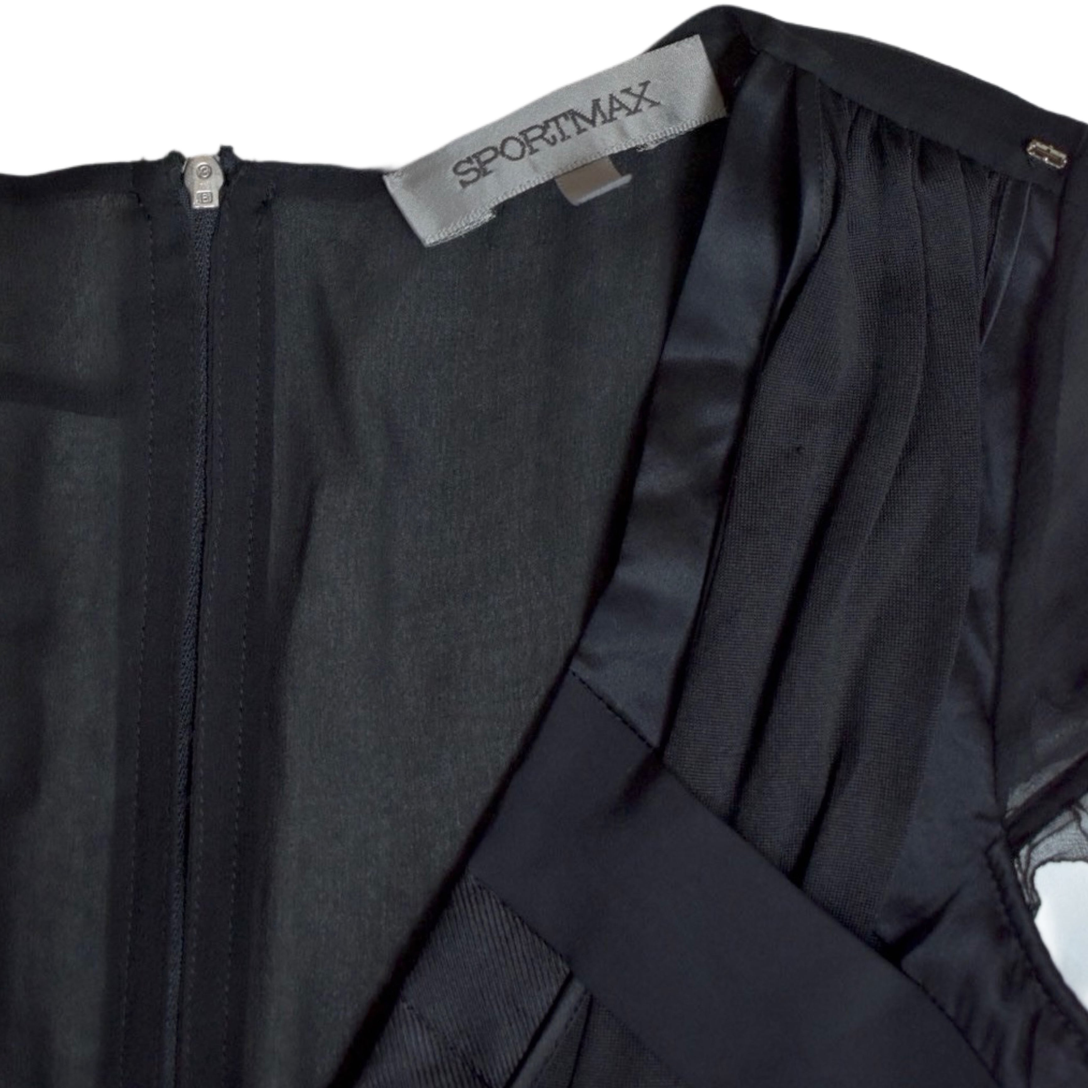 SPORTS MAX cocoon black dress