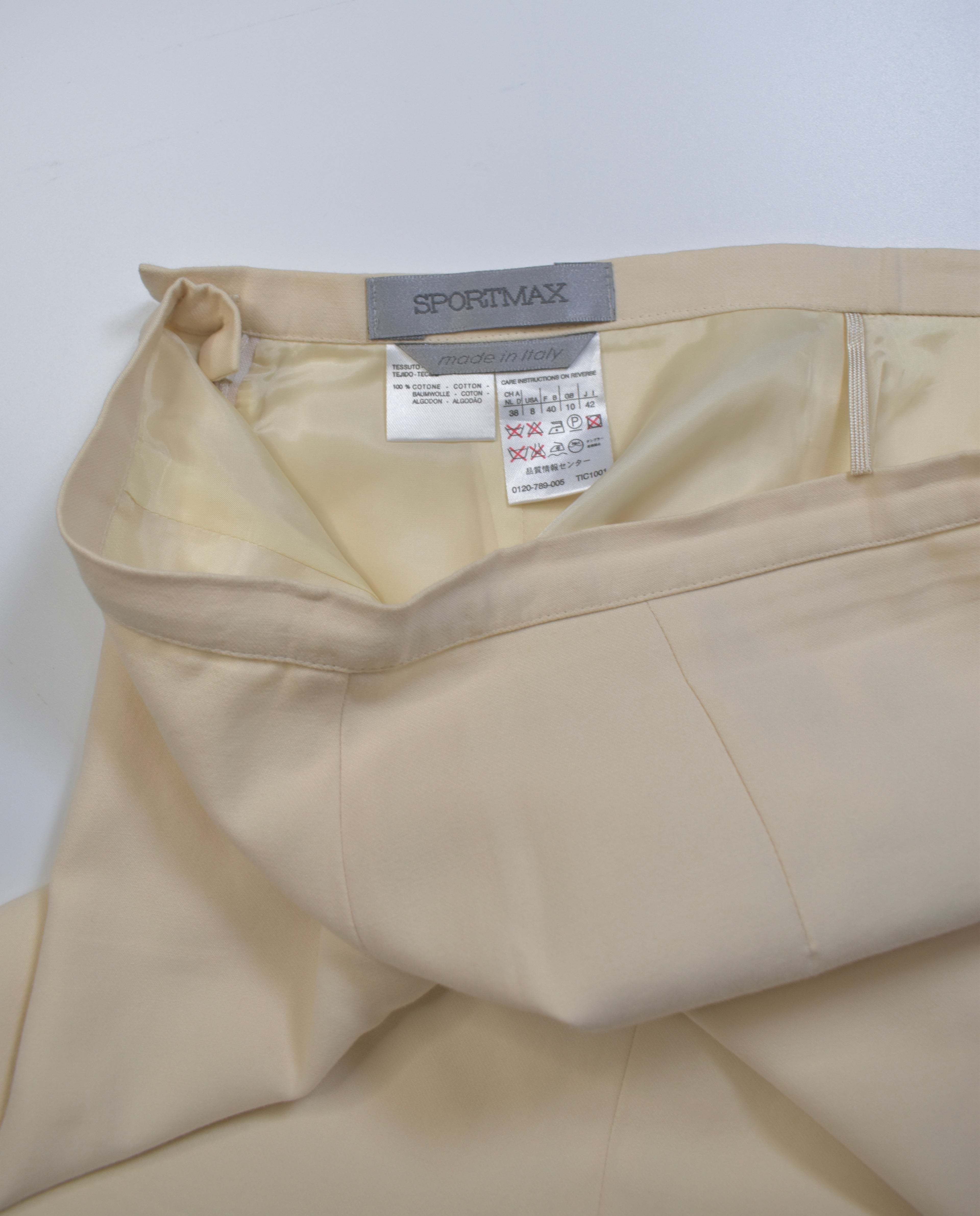 SPORTMAX  white skirt