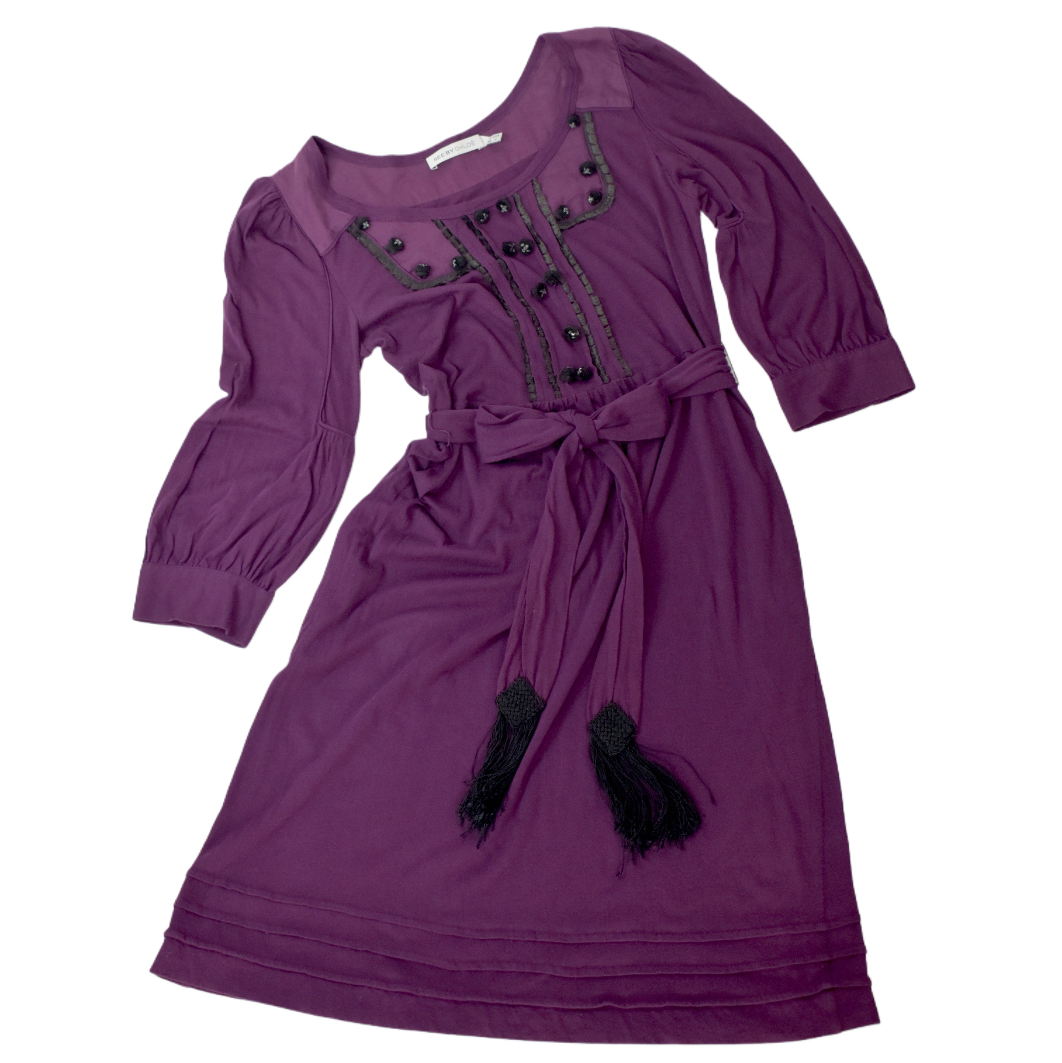 see by chloe purple dress
