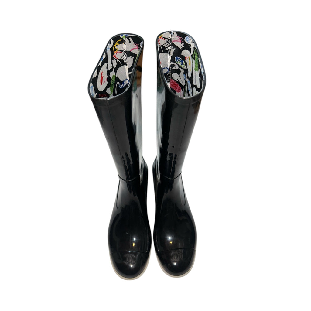 CHANEL rain boots