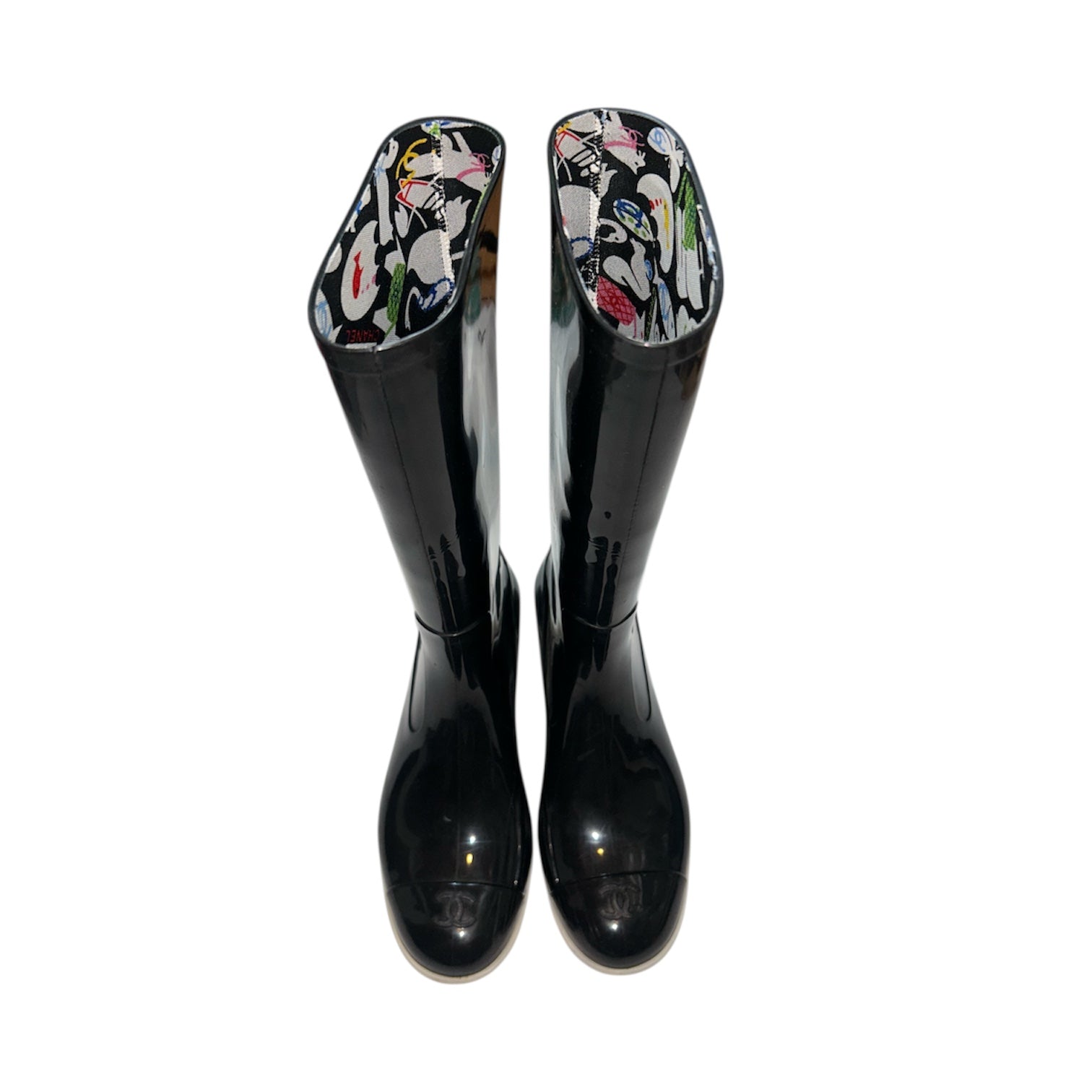 CHANEL rain boots