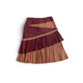two tone tiered skirt