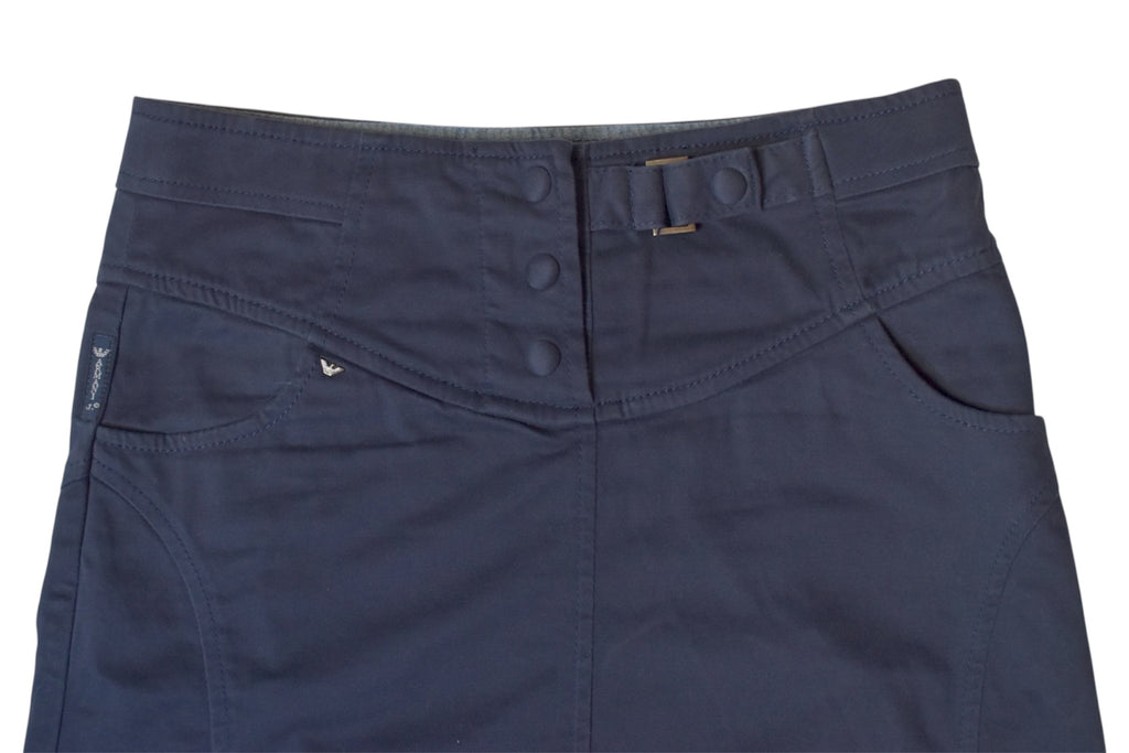 ARMANI JEANS navy box skirt