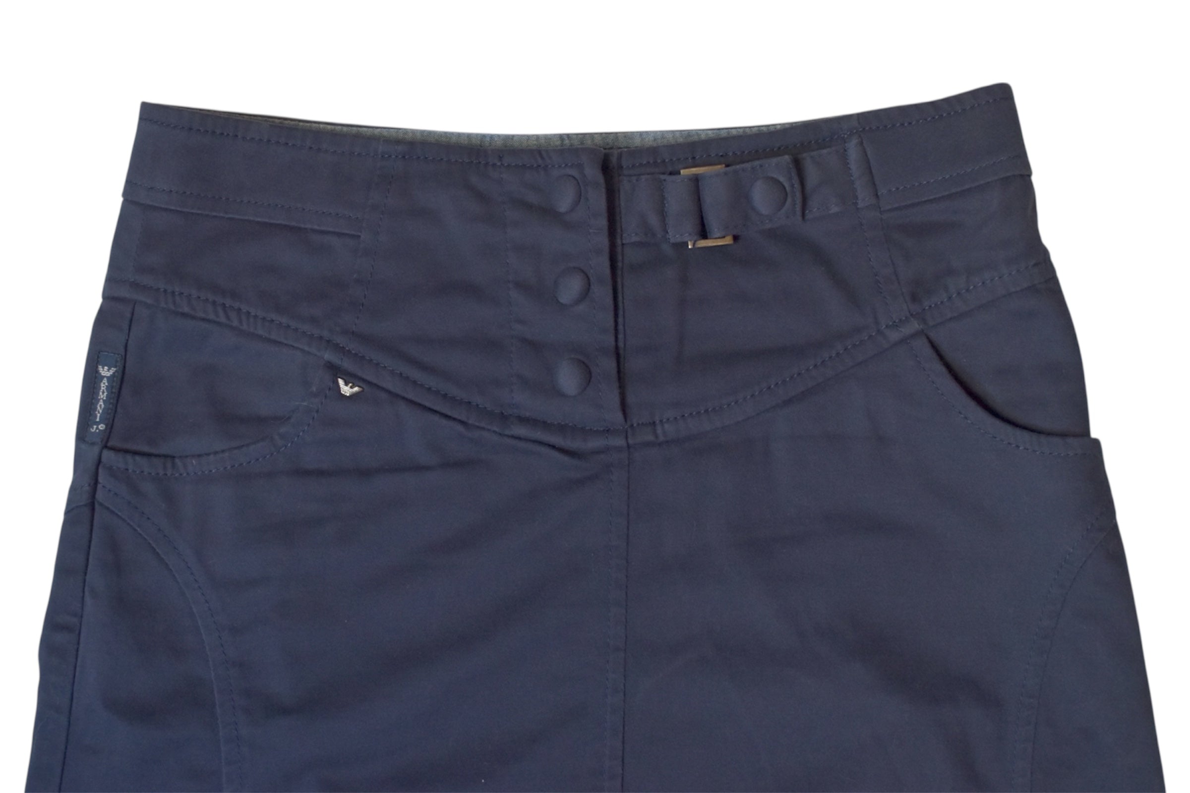 ARMANI JEANS navy box skirt