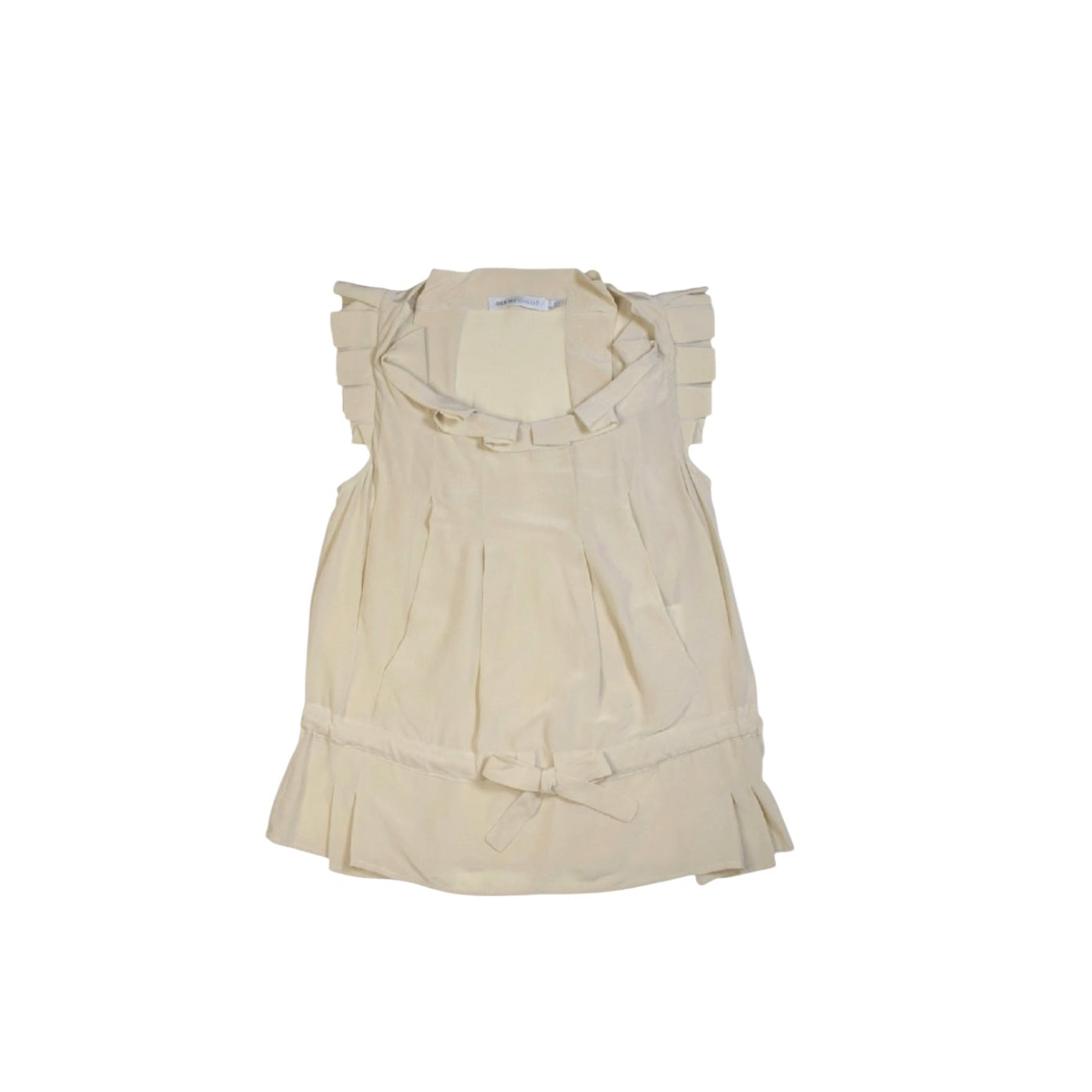 See by chloe silk frill top