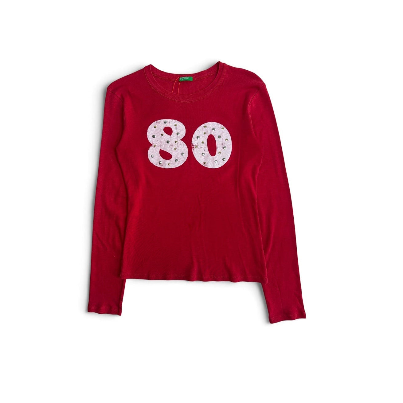 red numbering L/S tee