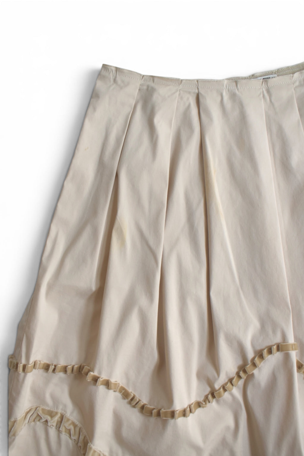 miumiu baige flare skirt
