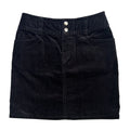 Courreges corduroy black skirt