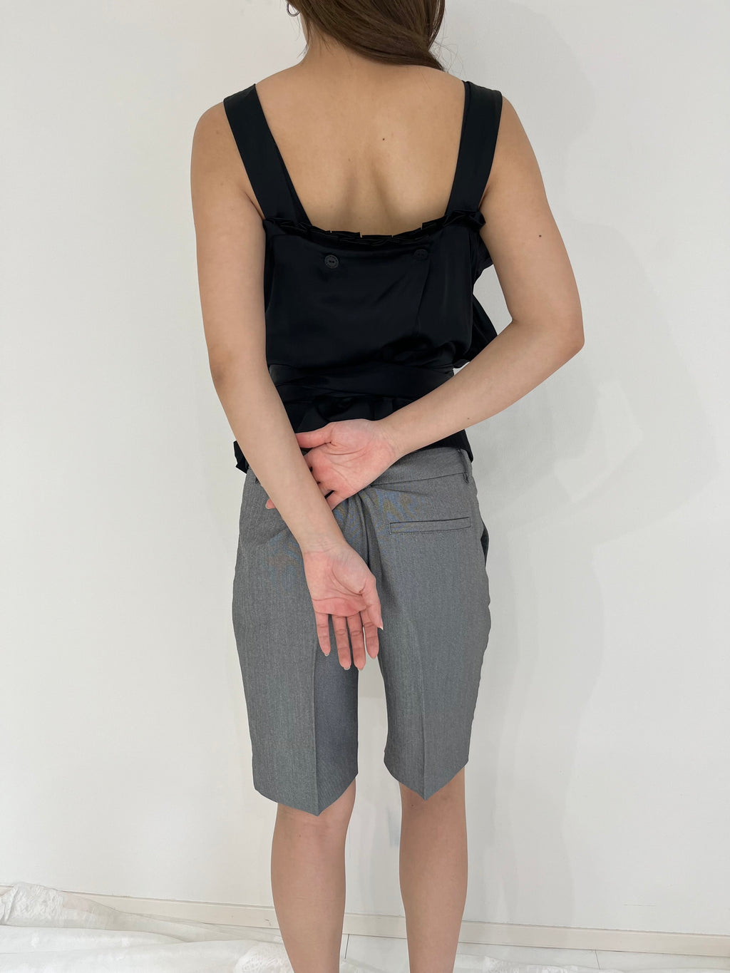 See by Chloe black frill top