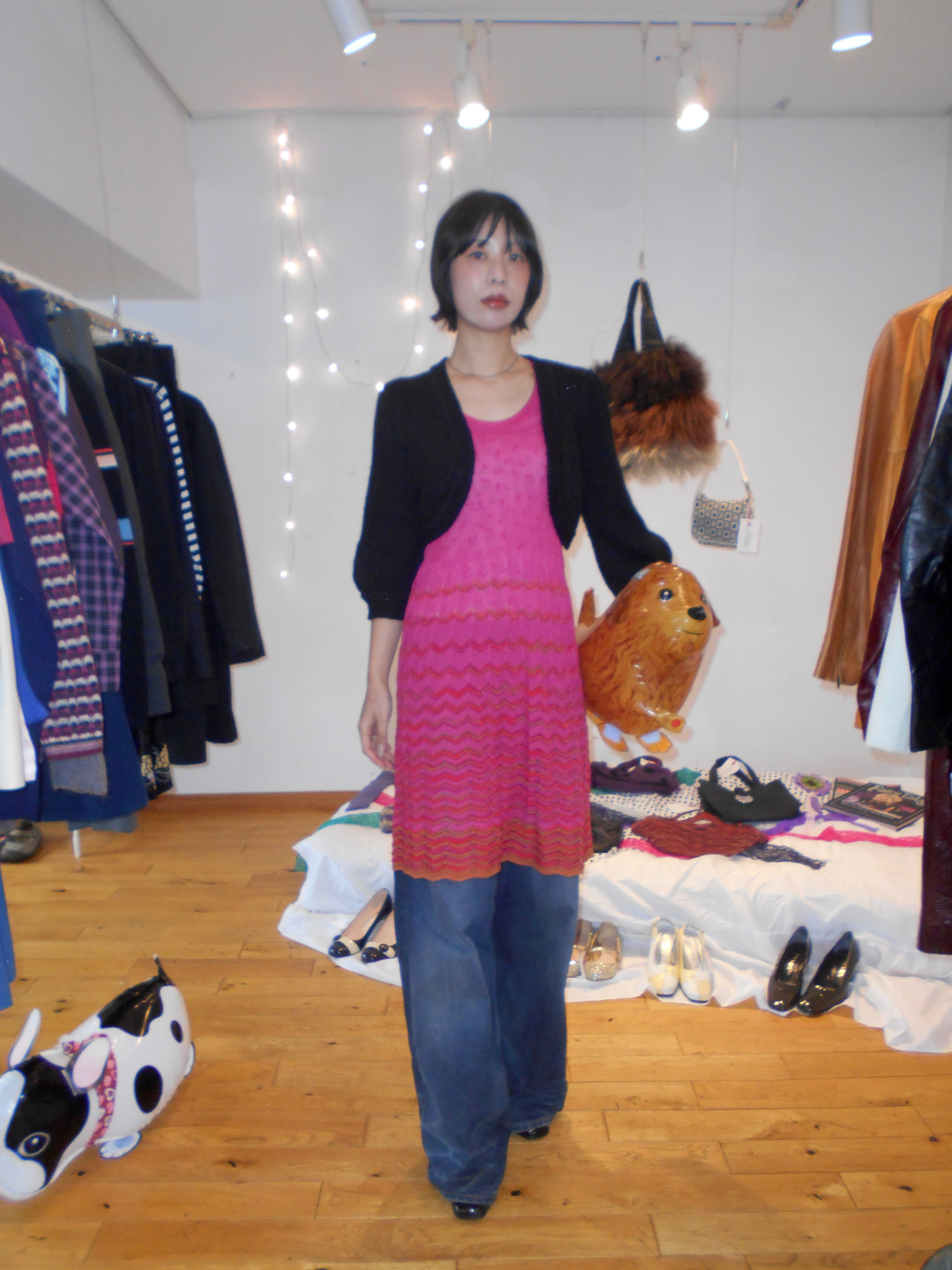MISSONI pink knit dress
