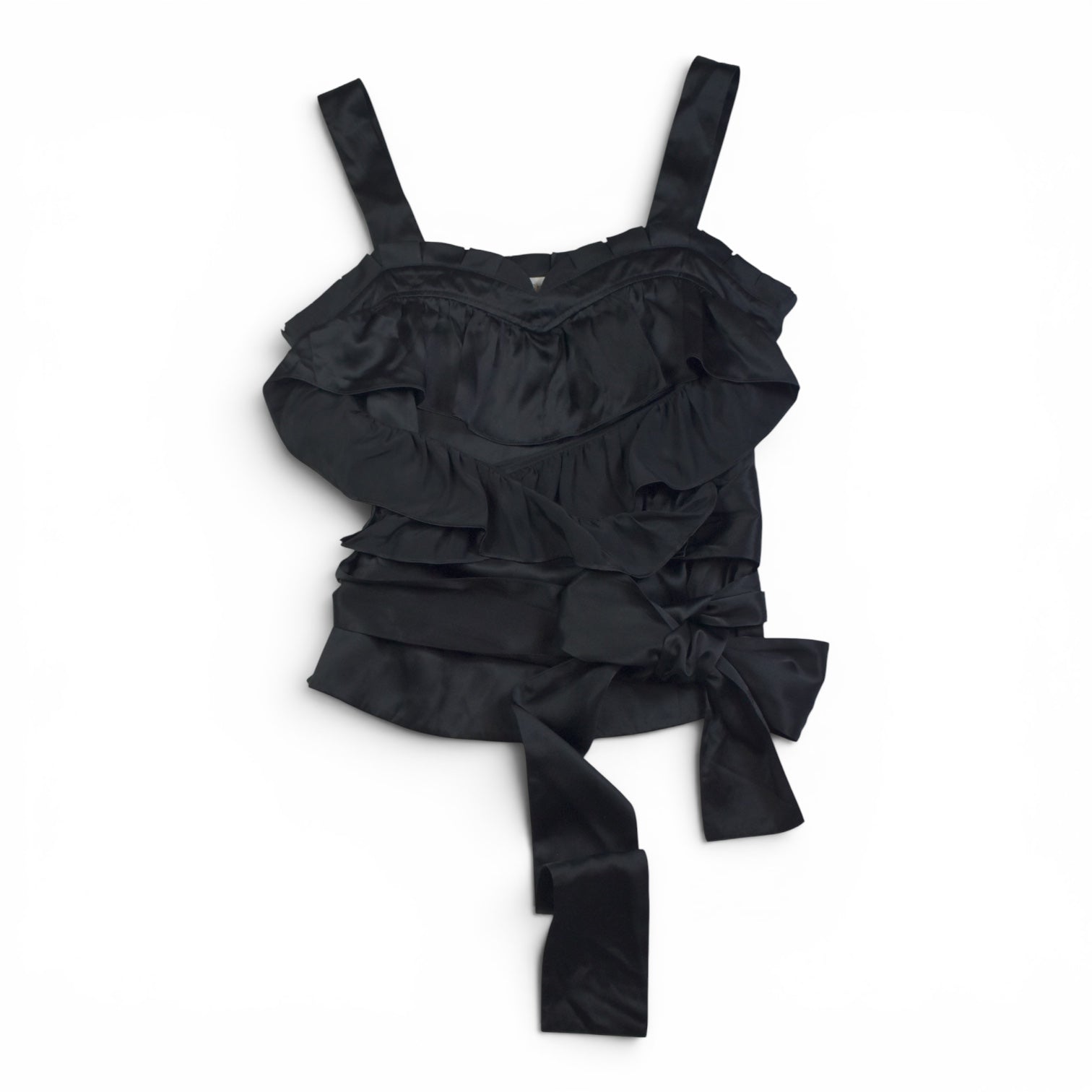 See by Chloe black frill top