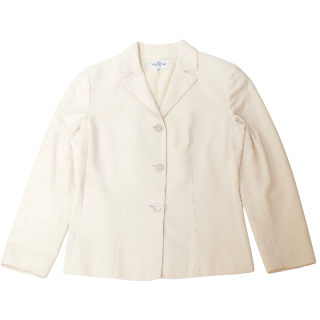 VALENTINO white tailored jacket