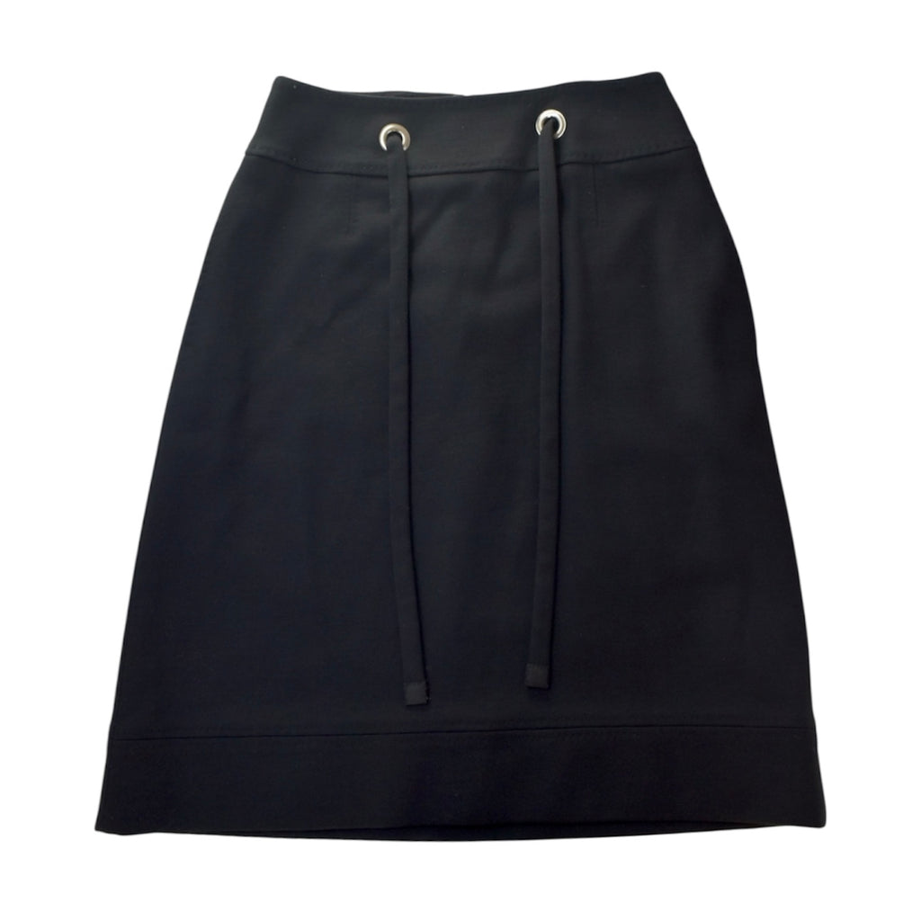Black drawstring skirt