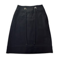 Black drawstring skirt