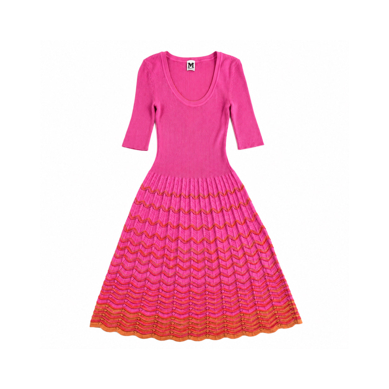 MISSONI pink knit dress