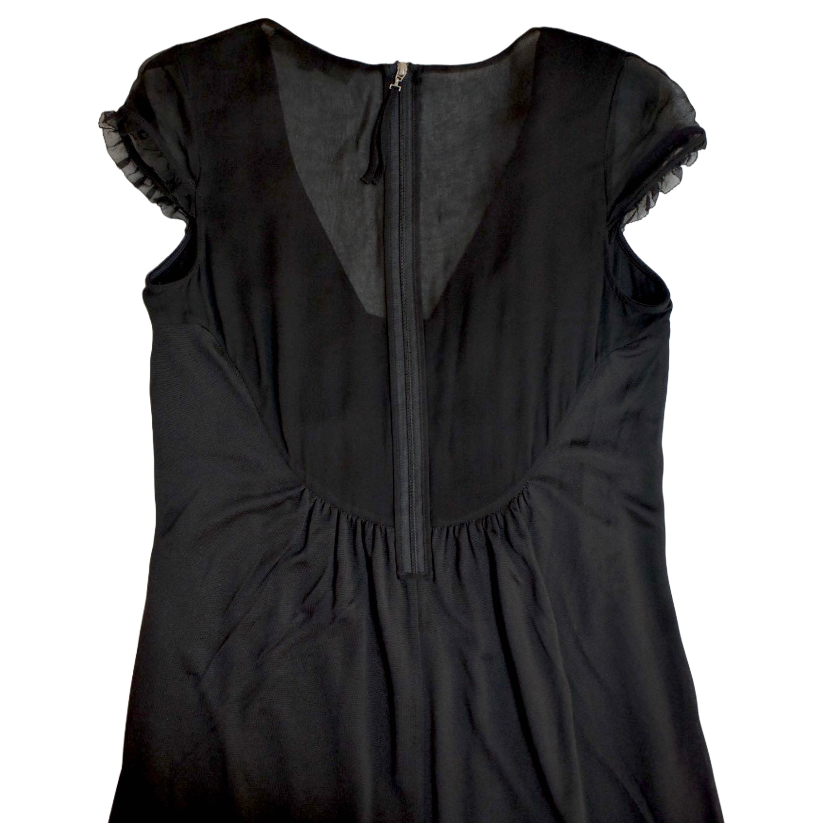 SPORTS MAX cocoon black dress
