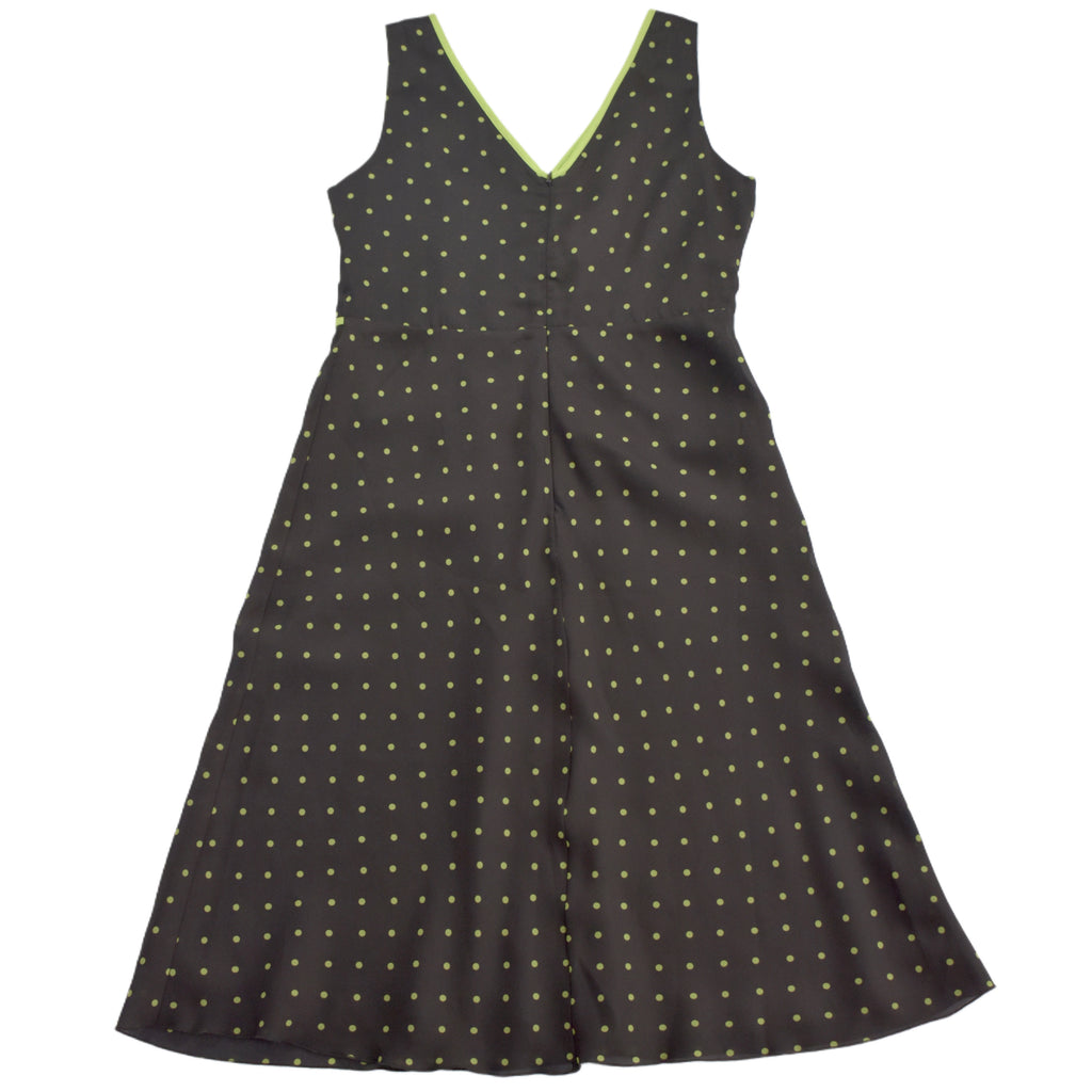 Neon brown dot dress