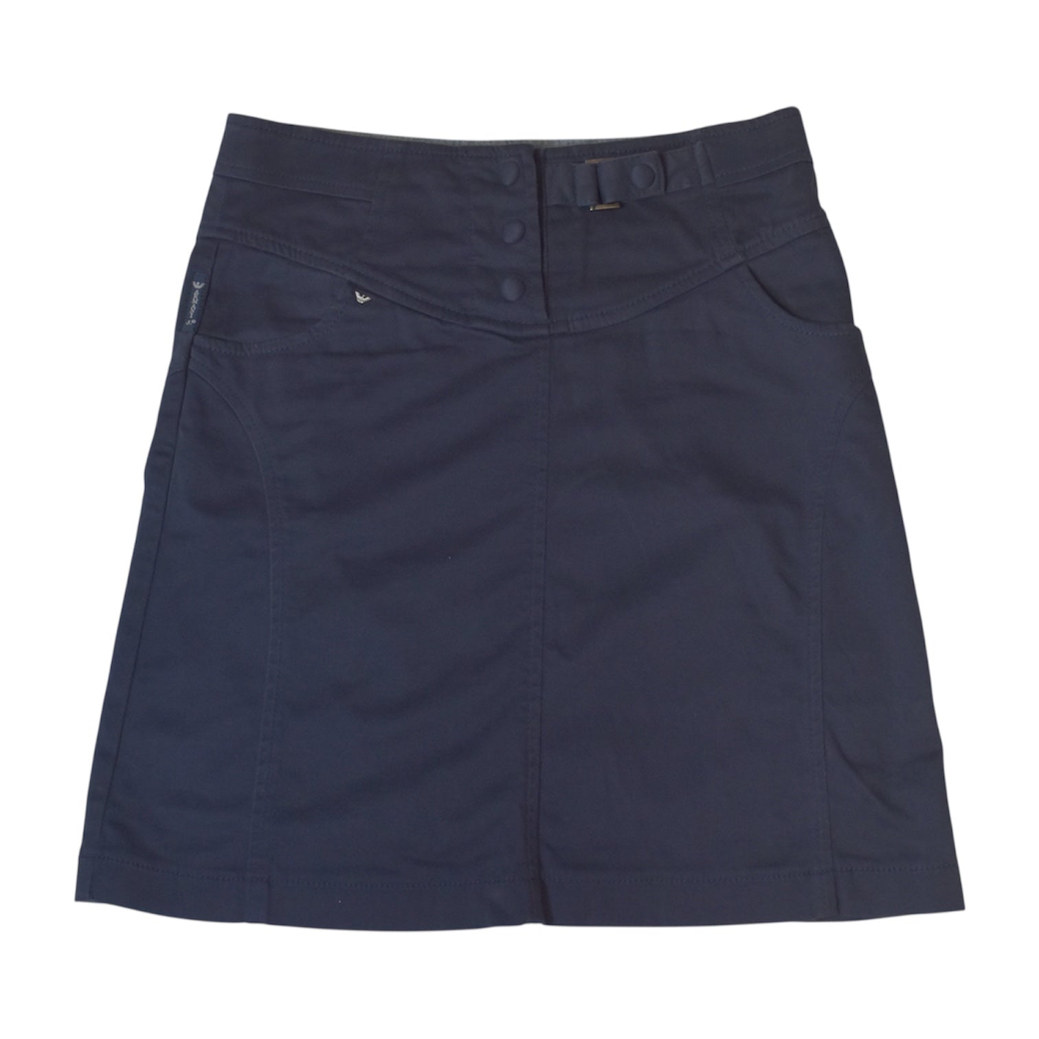 ARMANI JEANS navy box skirt