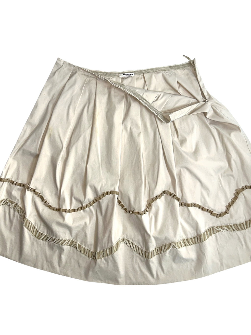 miumiu baige flare skirt