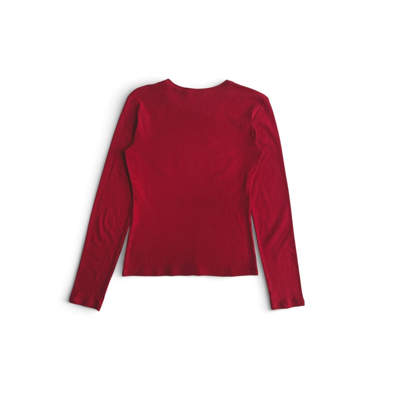 red numbering L/S tee