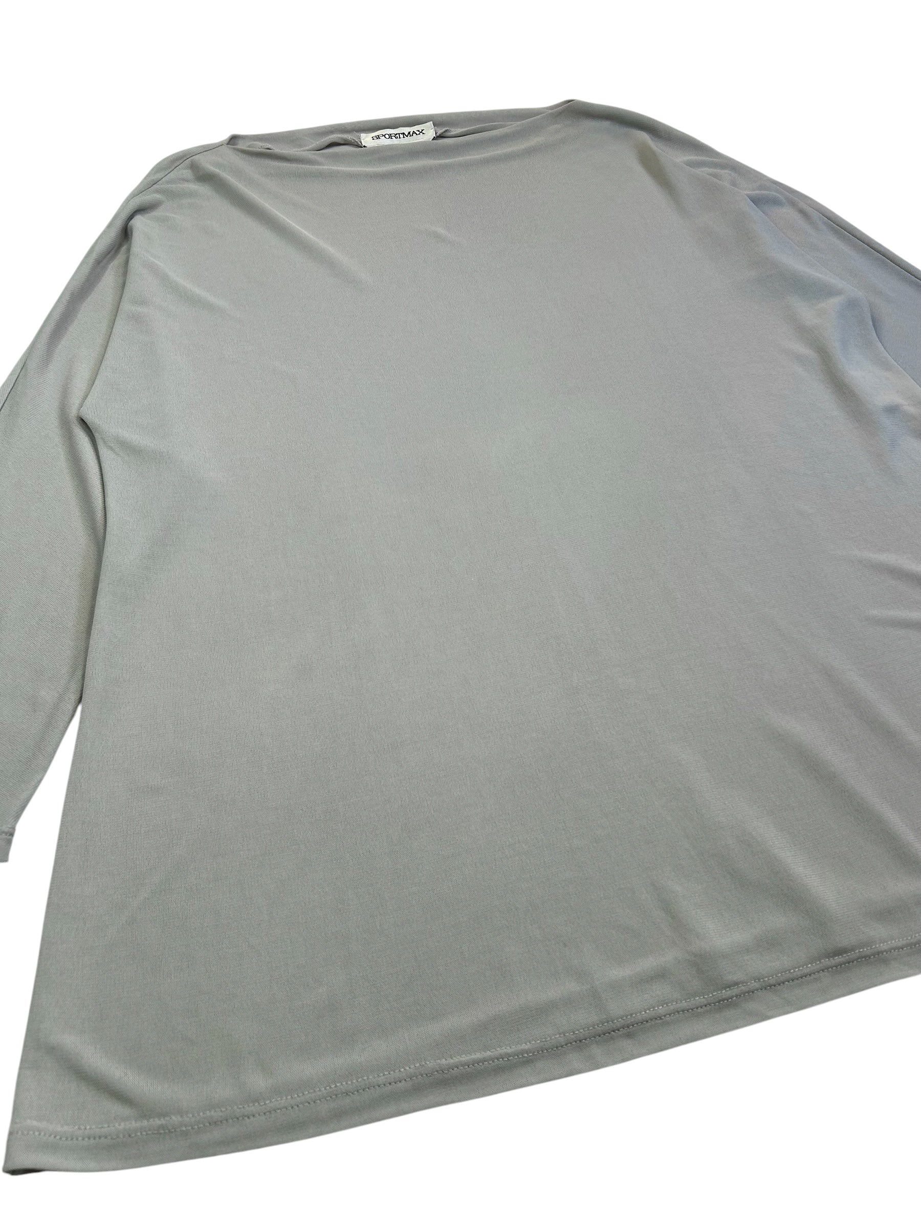 SPORT MAX  gray see-through top