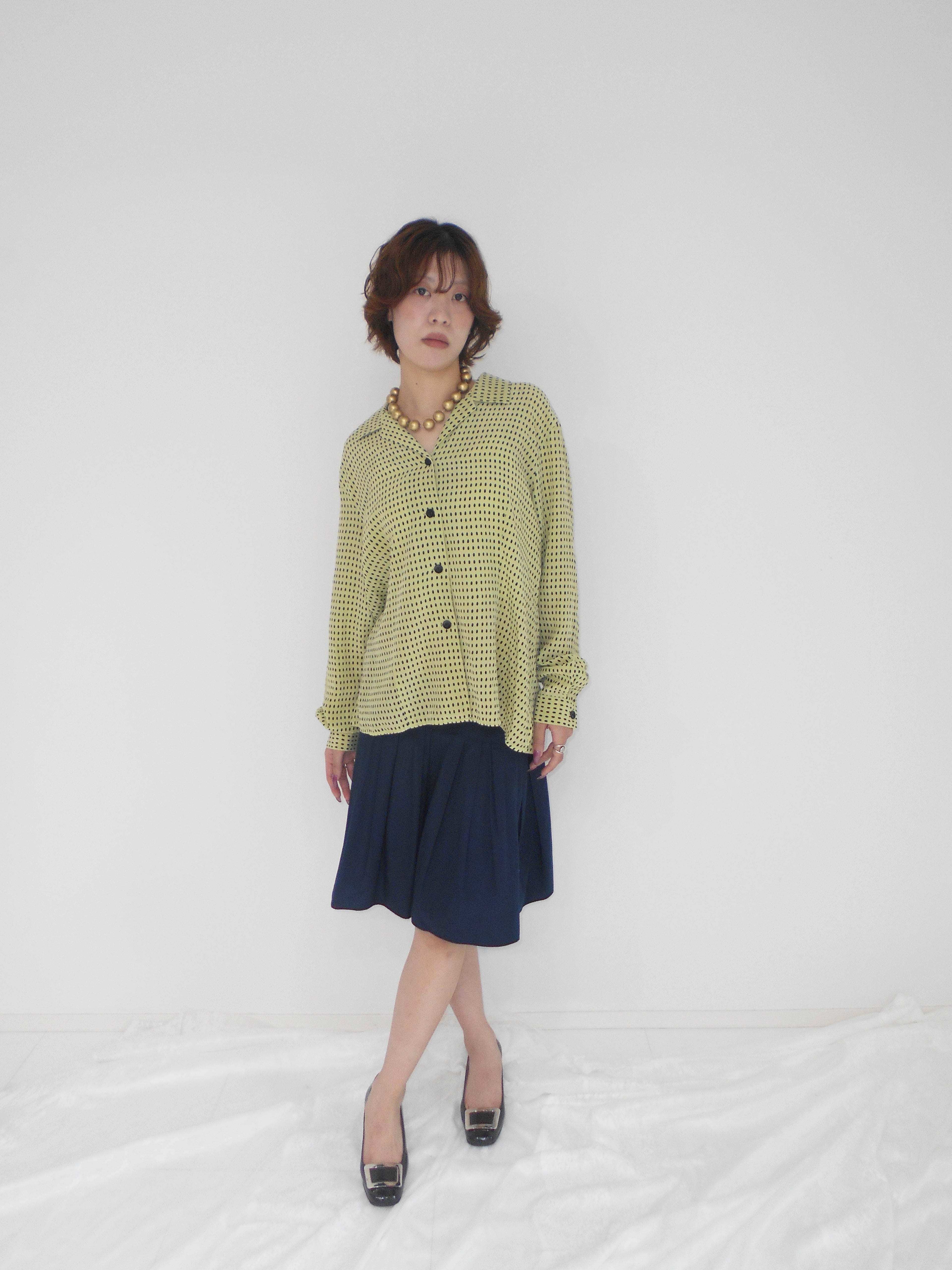 Vintage yellow dot shirt