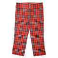 Burberry plaid red pants