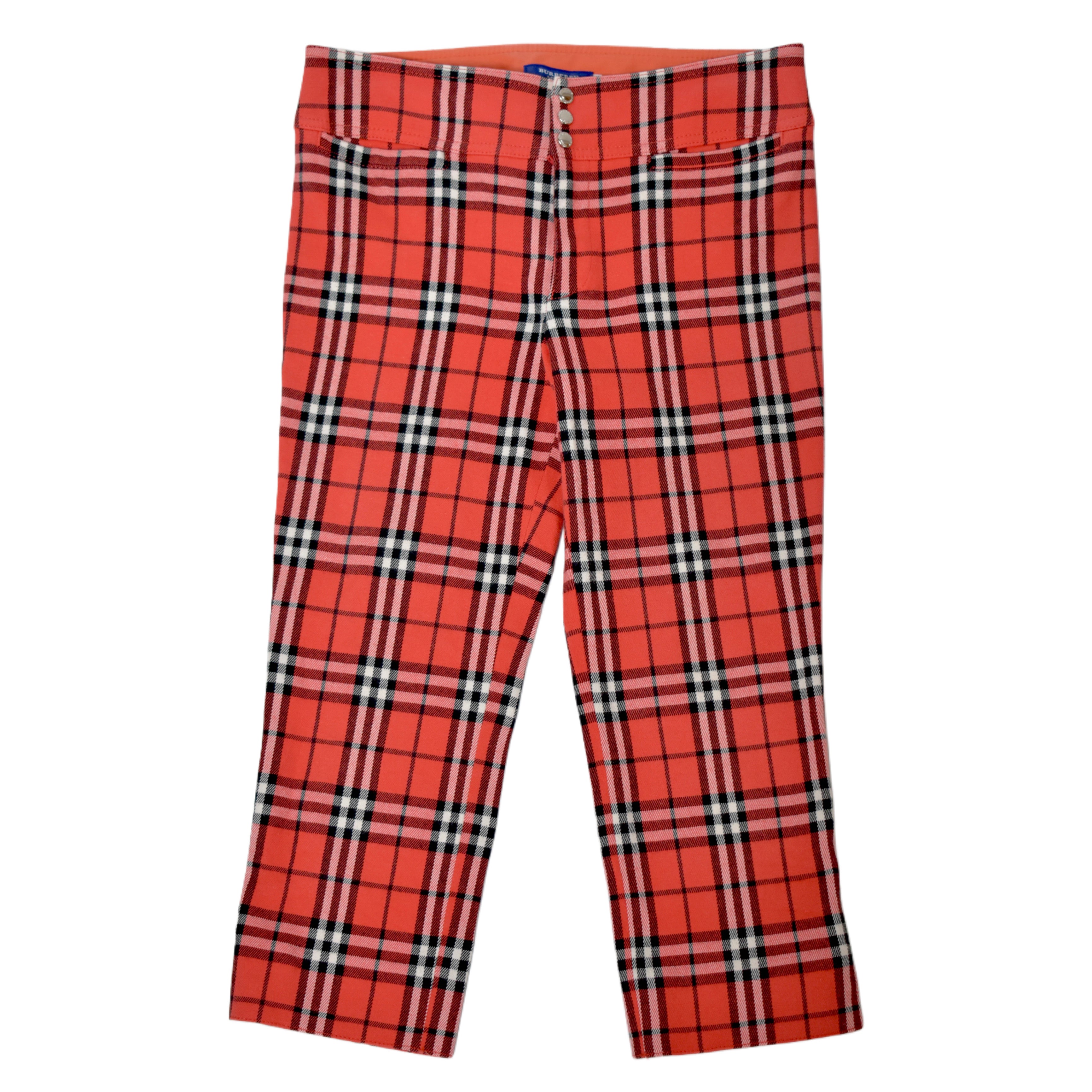 Burberry plaid red pants