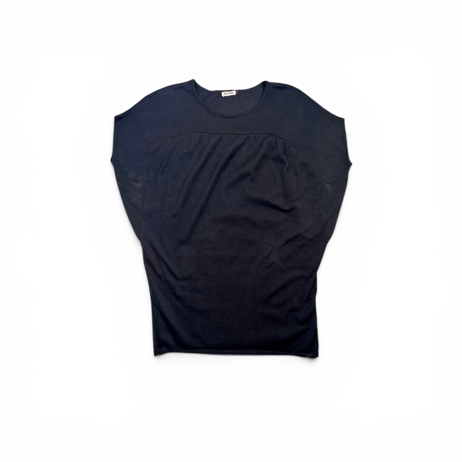 MIU MIU black cocoon top