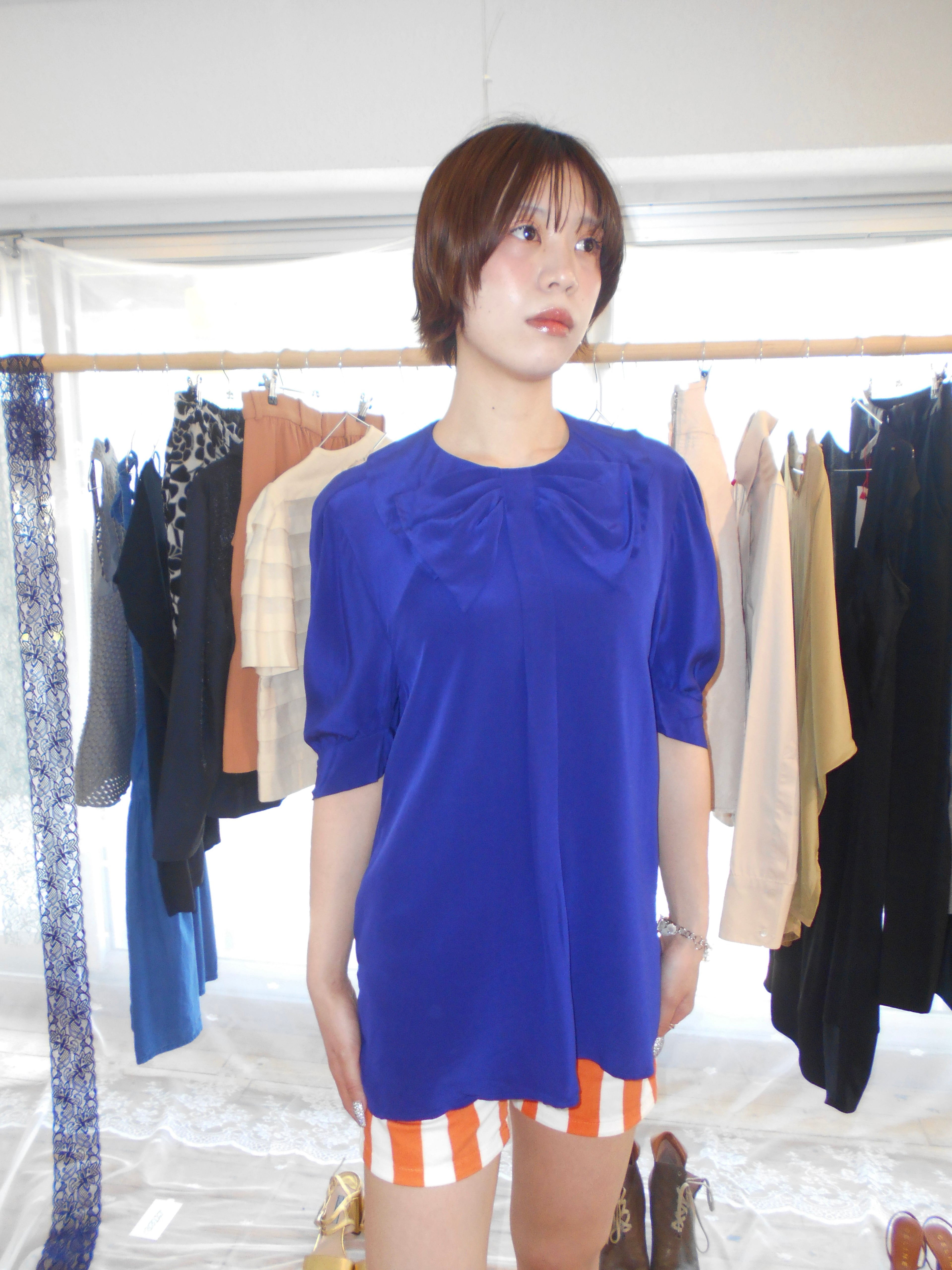 MIUMIU blue blouse