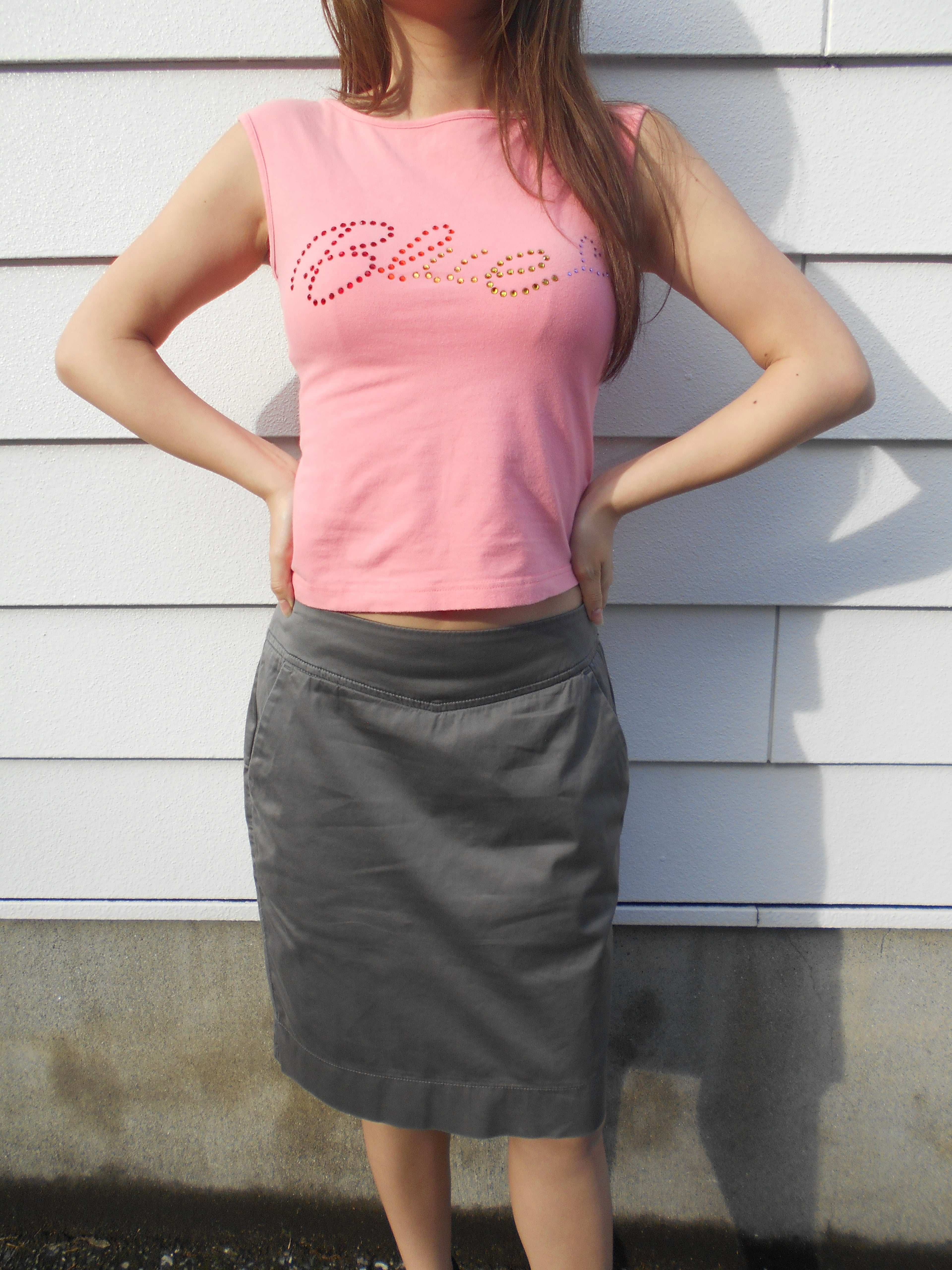 Burberry pink tank top