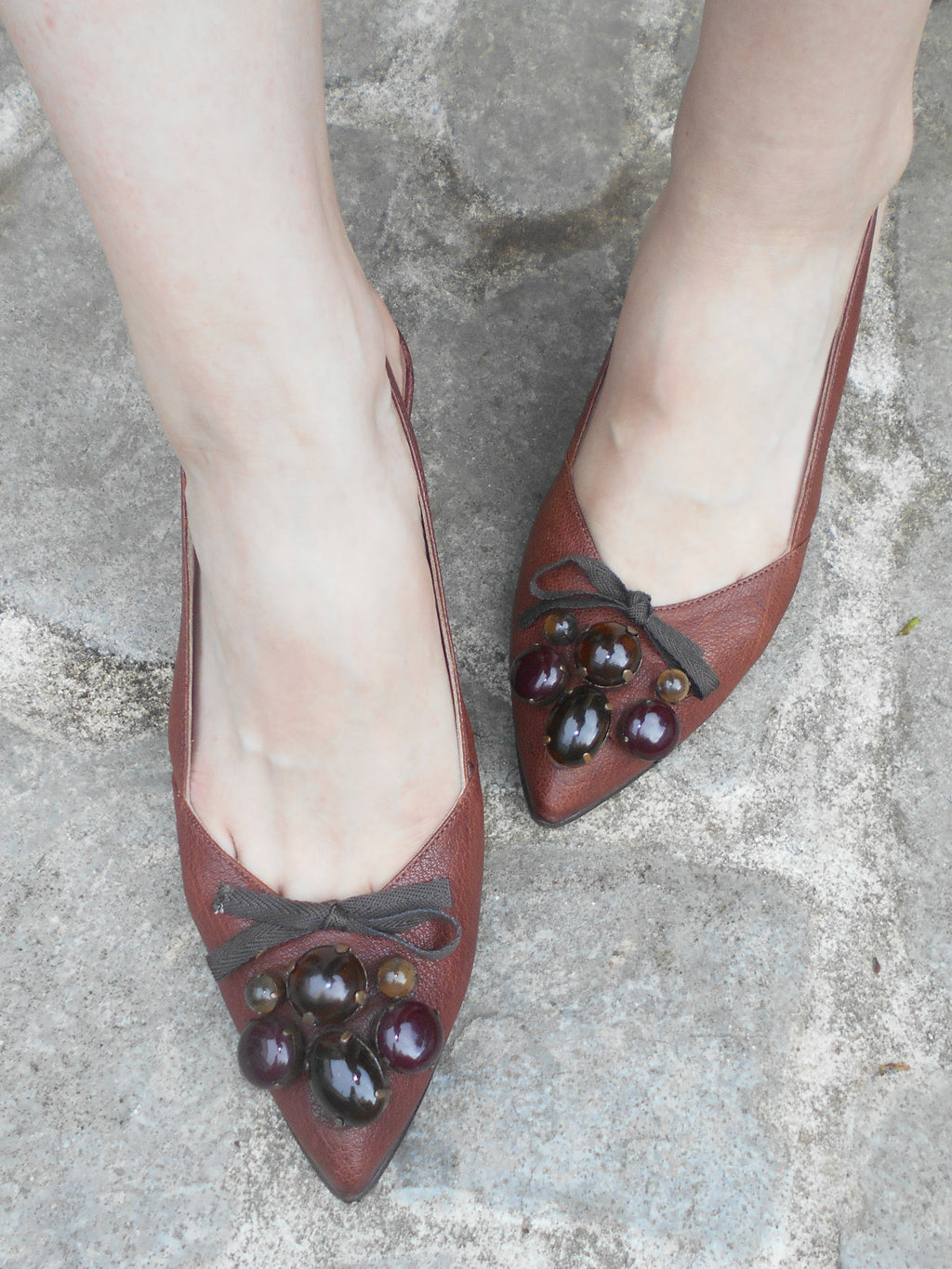 MIUMIU brown heel